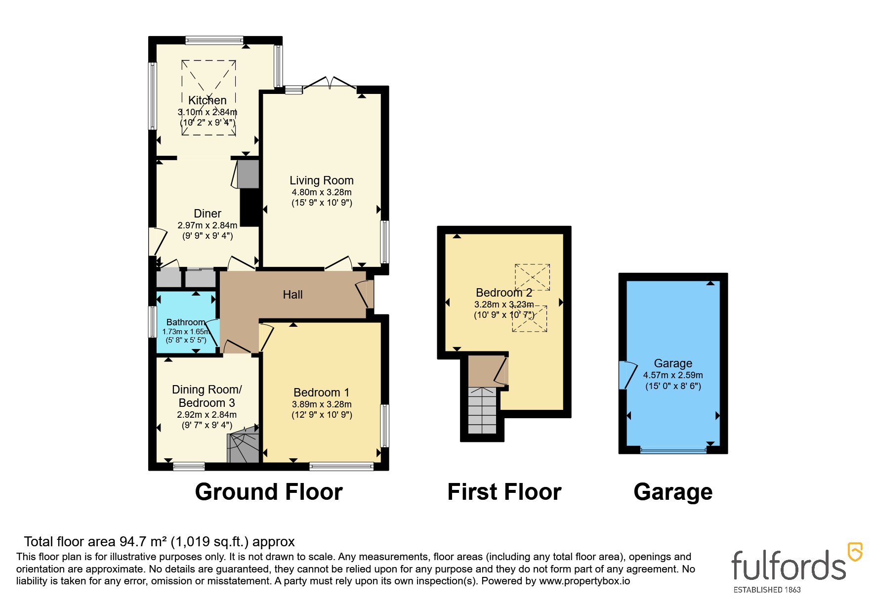 57, Elmfield Crescent, Devon floorplan