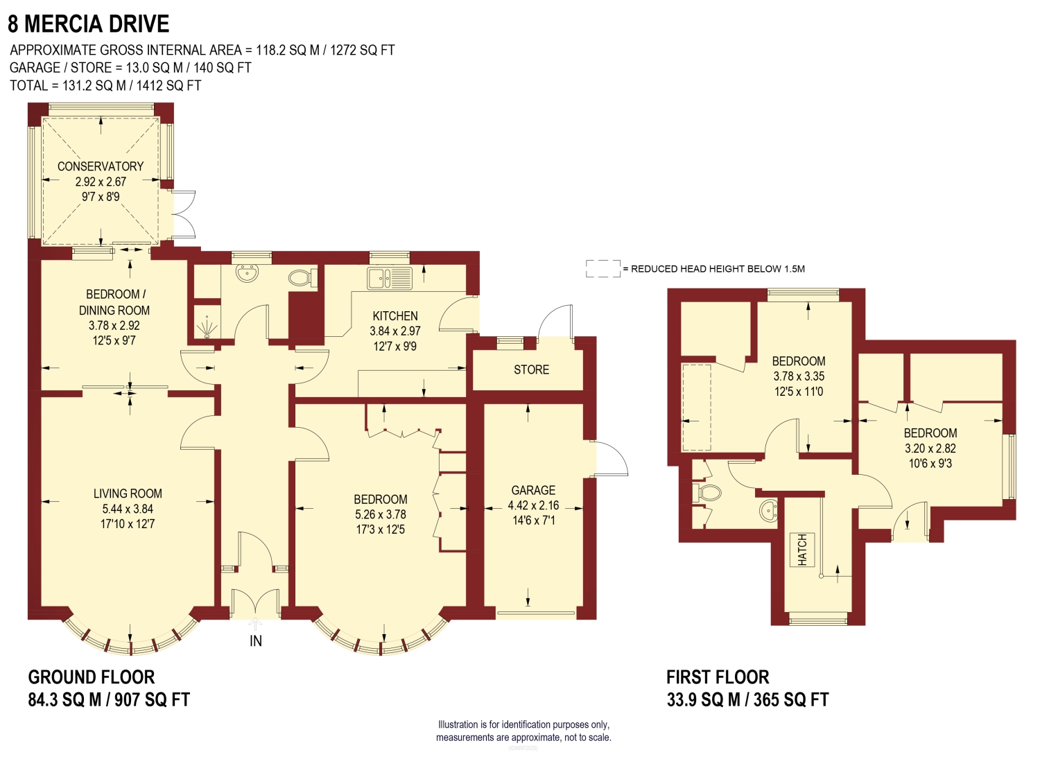 8, Mercia Drive, Sheffield floorplan