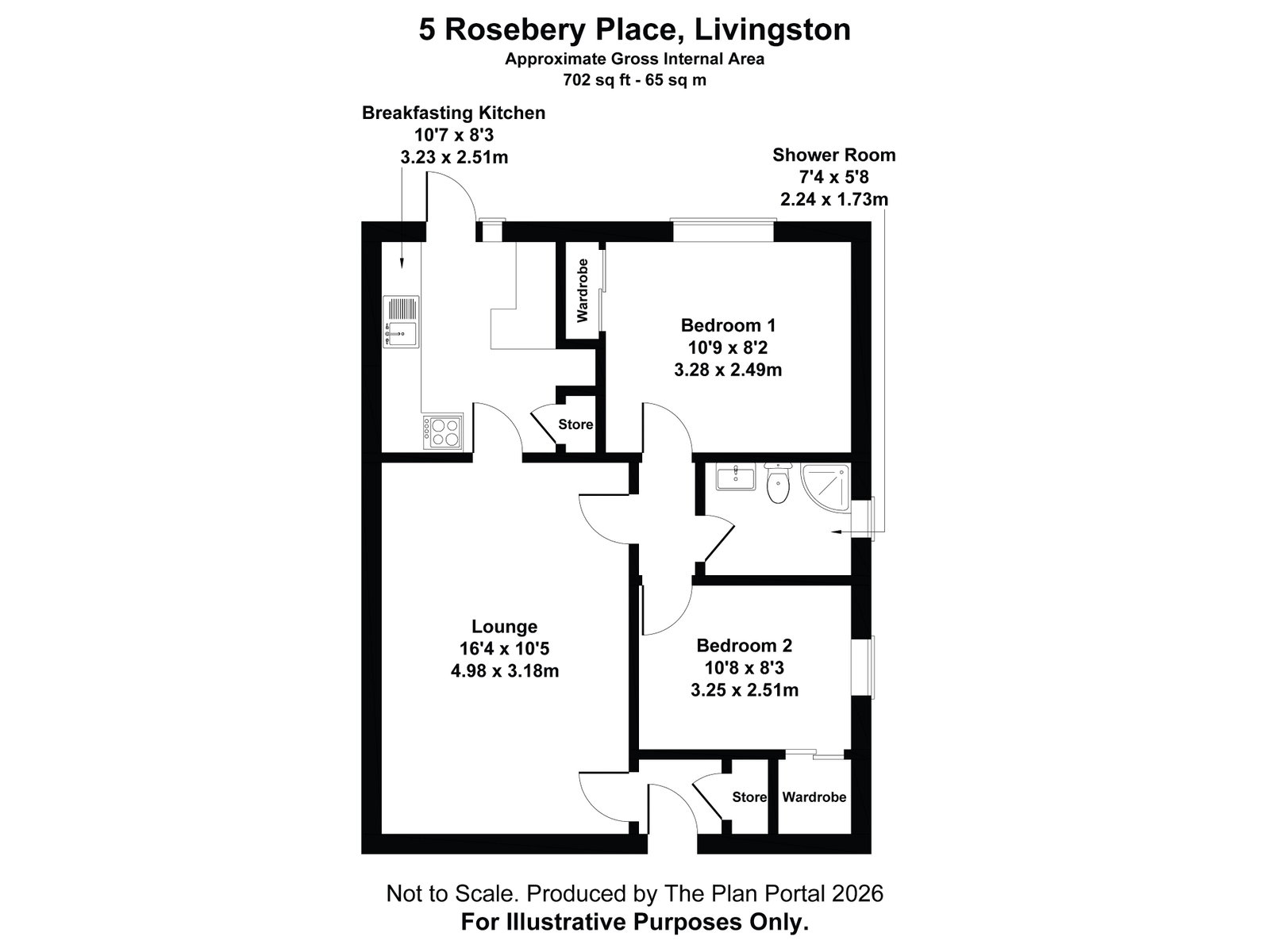 5, Rosebery Place, Livingston floorplan