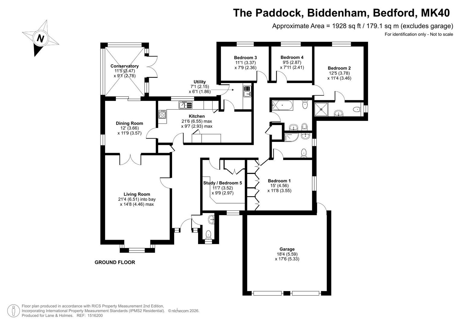 1, The Paddock, Bedford floorplan