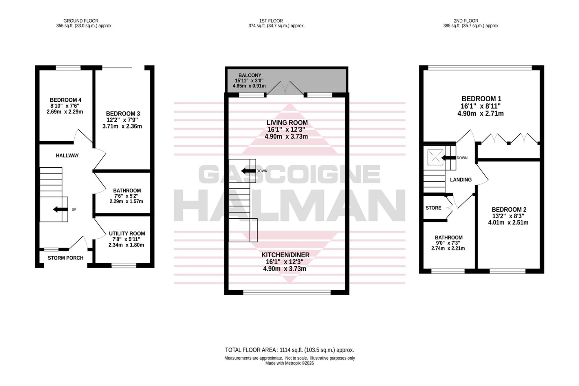 4 Ack Lane West, Cheadle floorplan