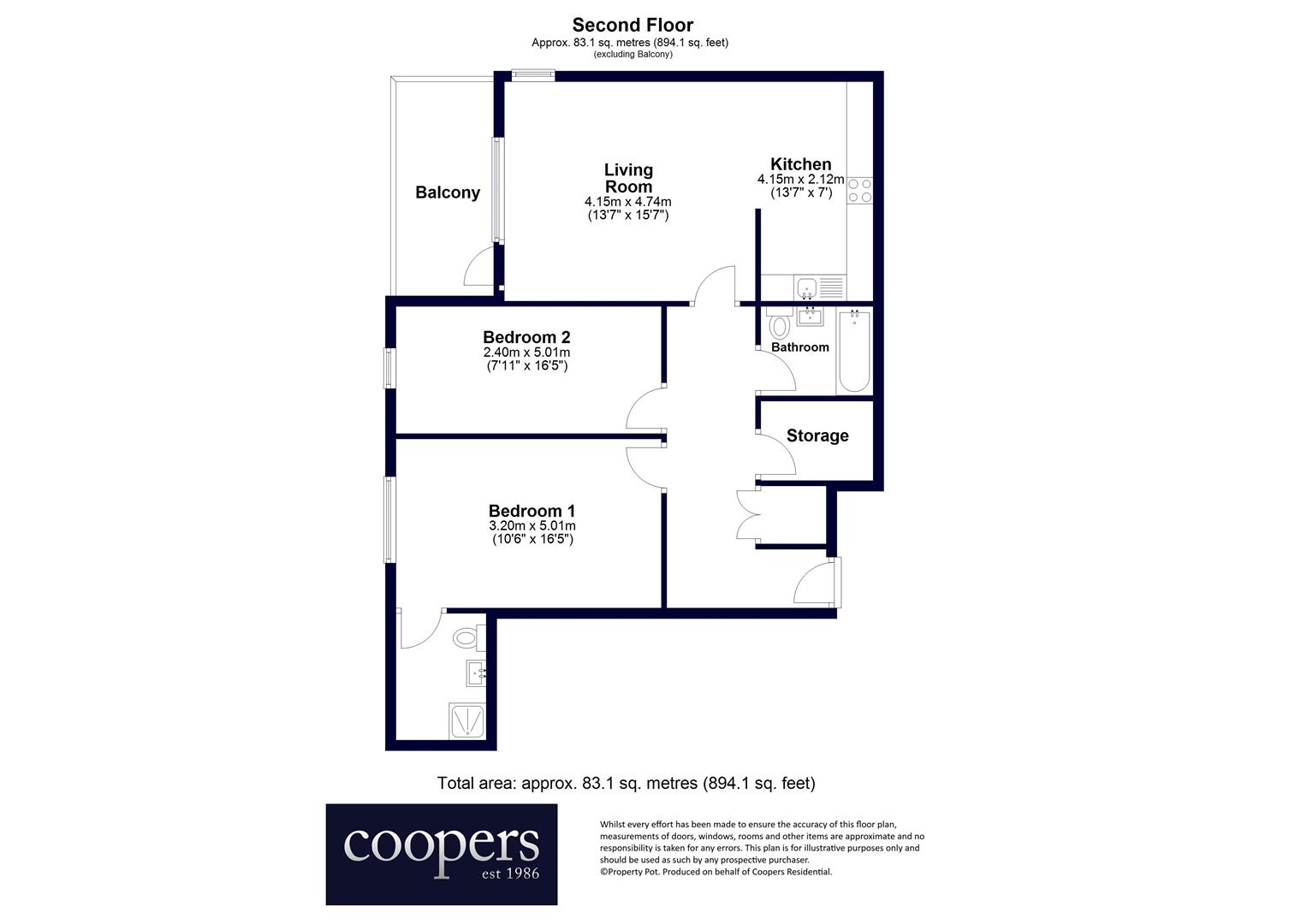 Flat 21, 533, Whippendell Road, Watford floorplan