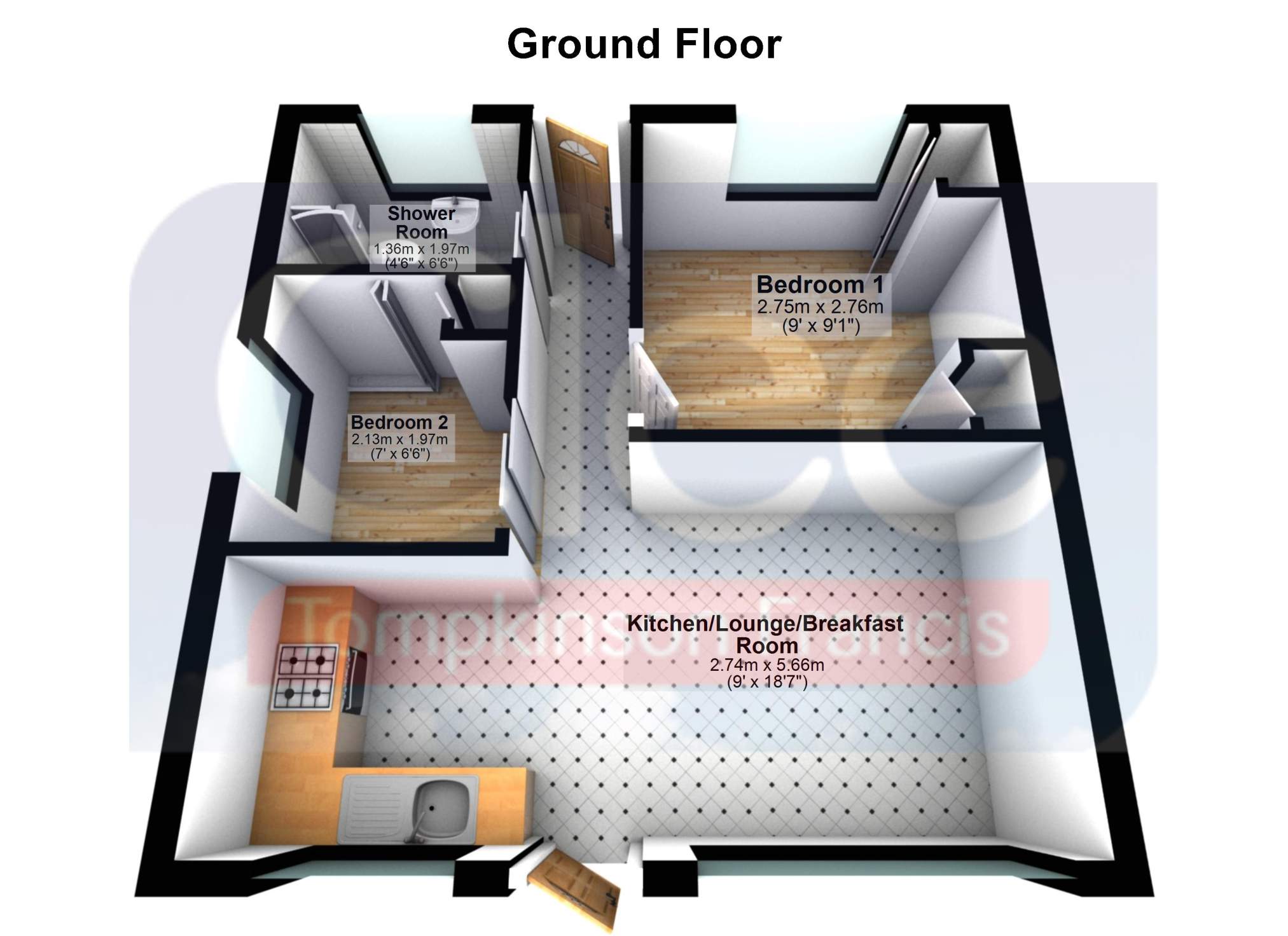 32, Summercliff Chalets, Swansea floorplan