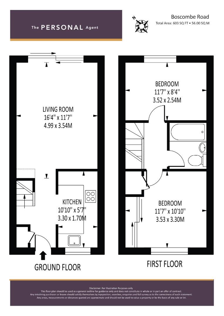 Road, Worcester Park KT4, 2 bedroom terraced house for sale
