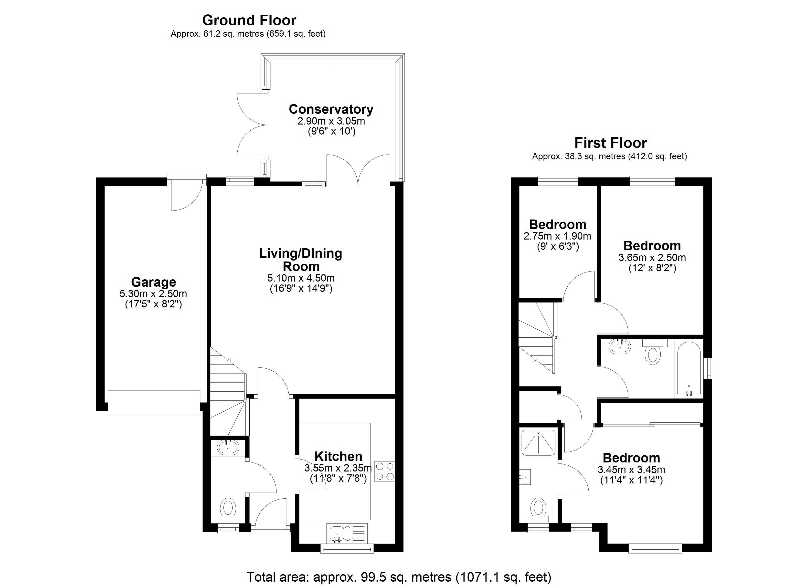 8, Crown Rise, Surrey floorplan