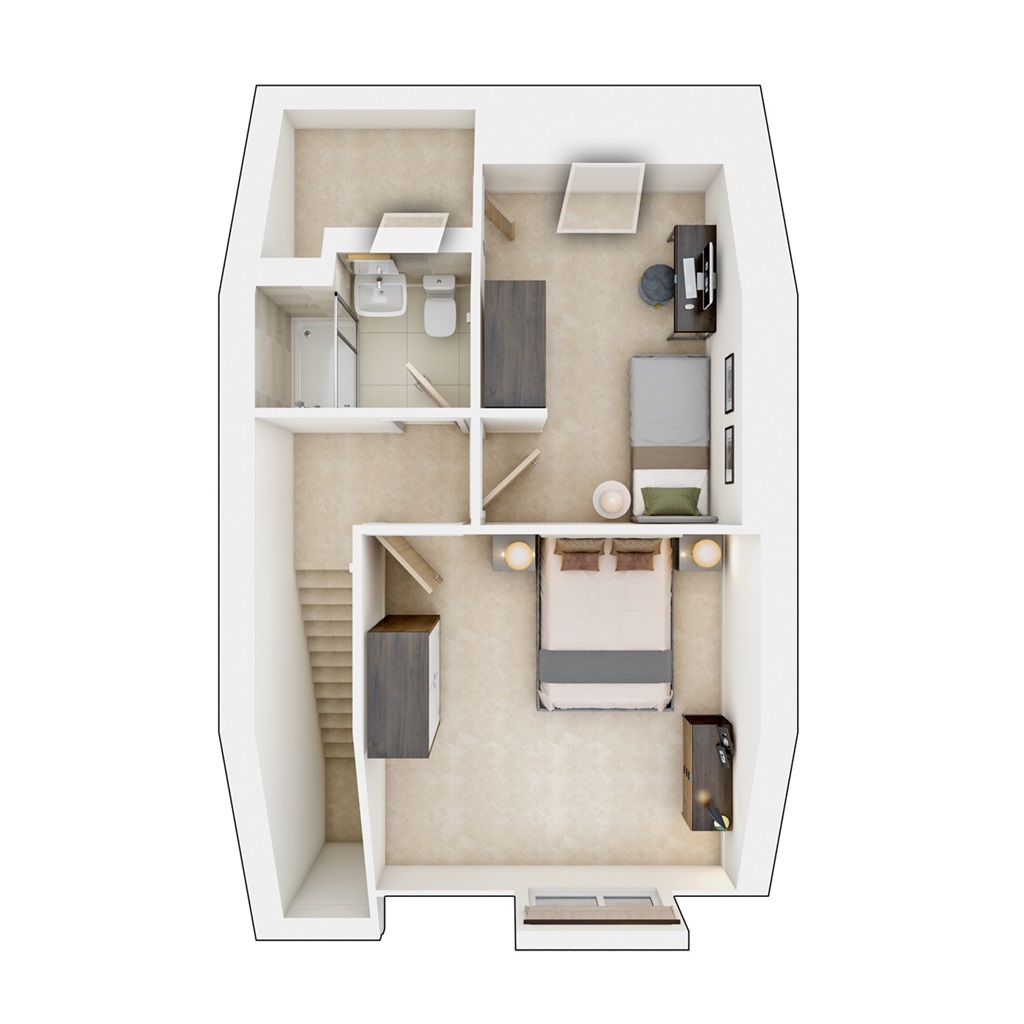 The Trelton - Plot 100, Wyvern Place, Richard Avenue, Wivenhoe, Colchester floorplan