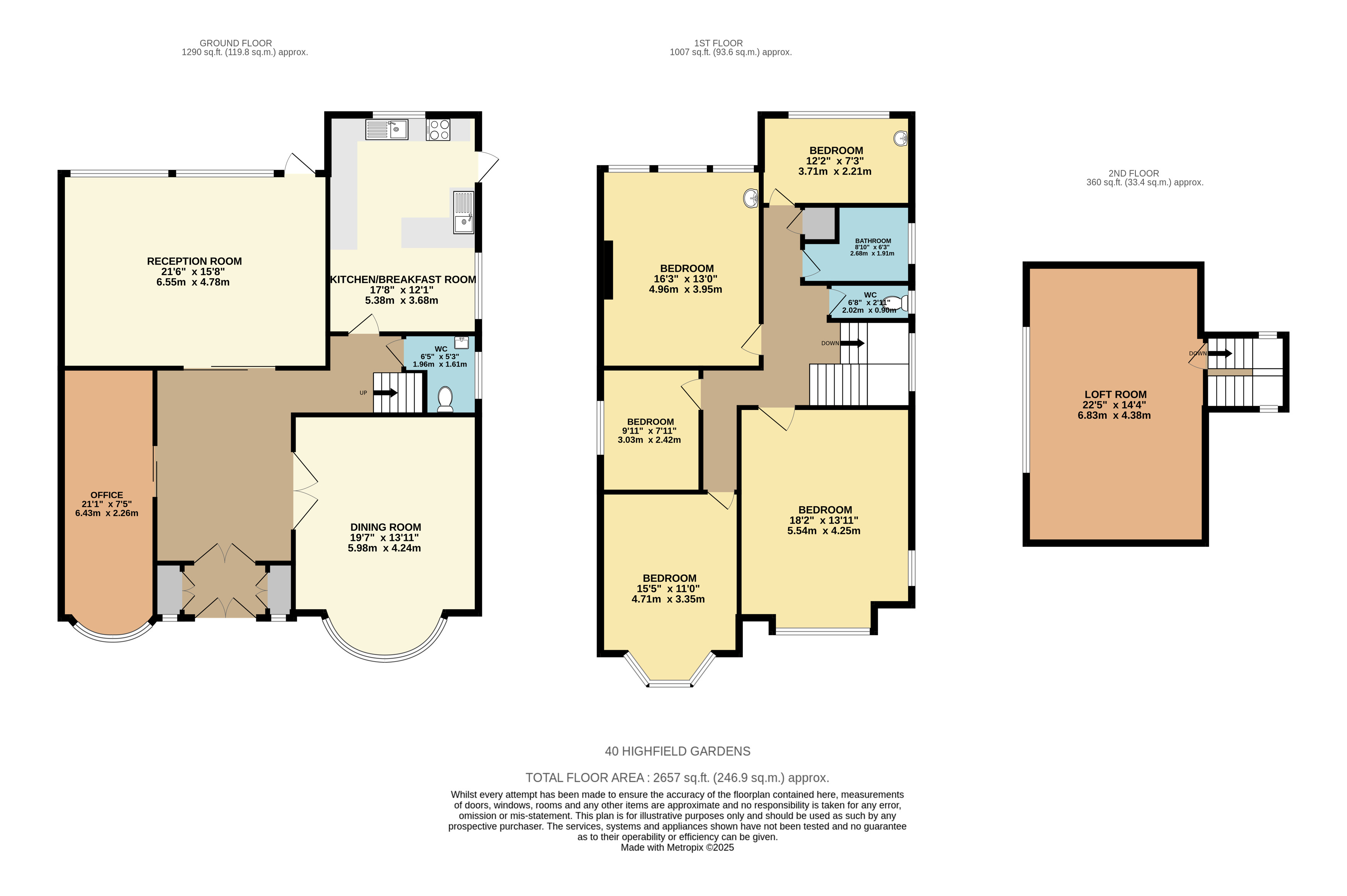 40, Highfield Gardens, London floorplan