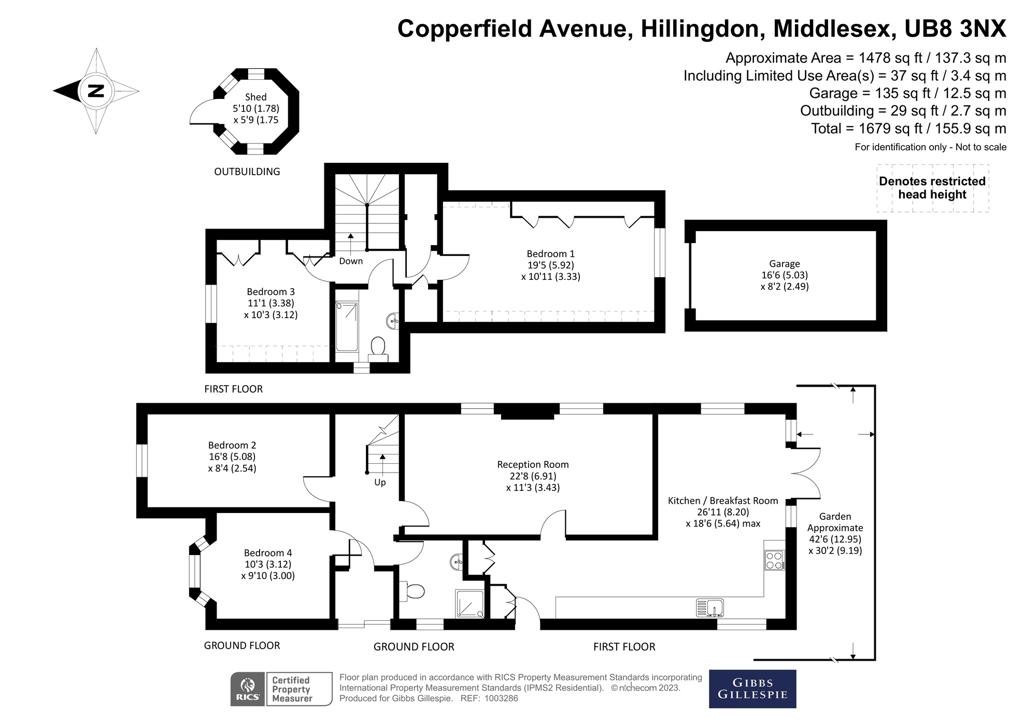 32a, Copperfield Avenue, Middlesex floorplan