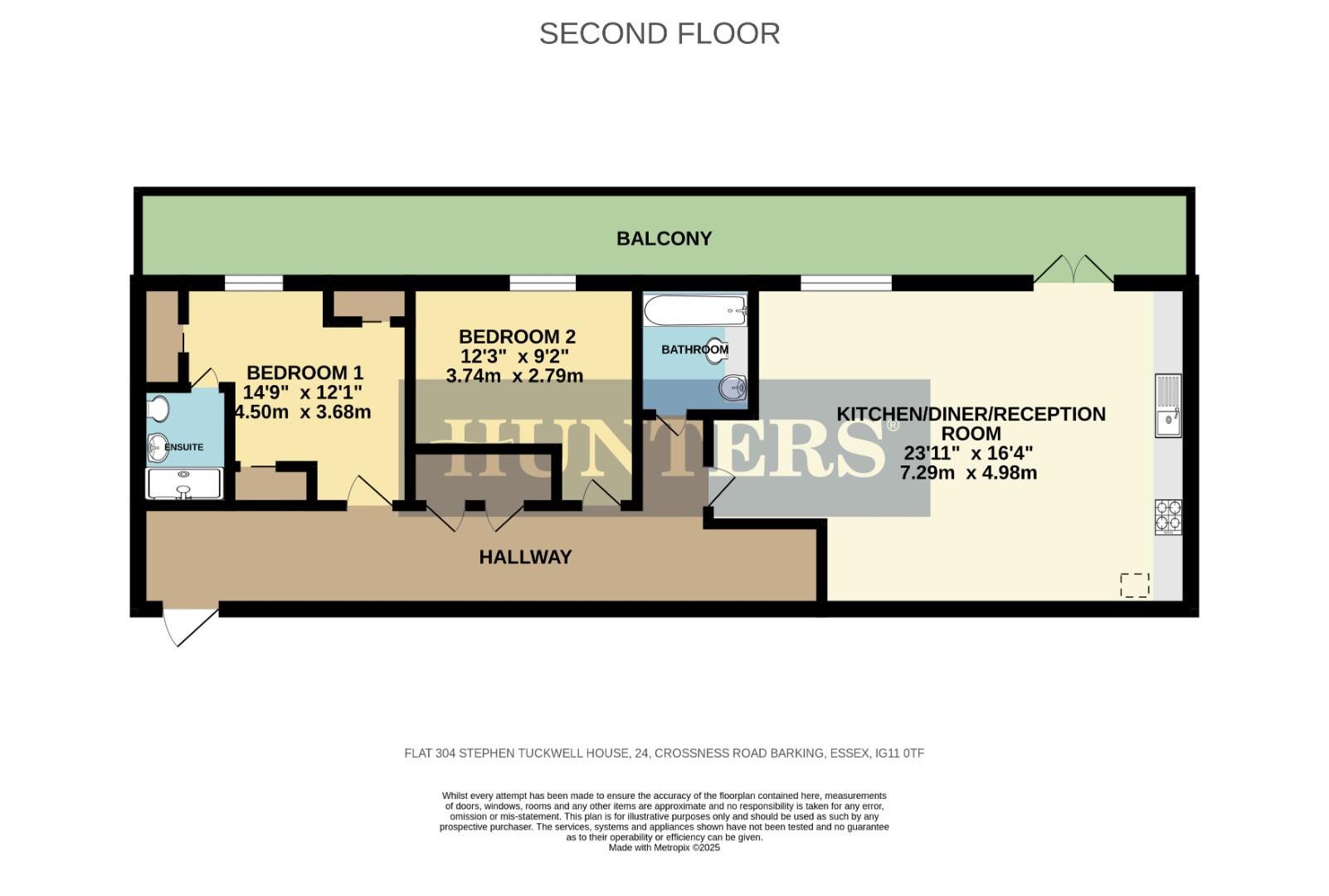 Flat 304 Stephen Tuckwell House, 24, Crossness Road, Barking floorplan