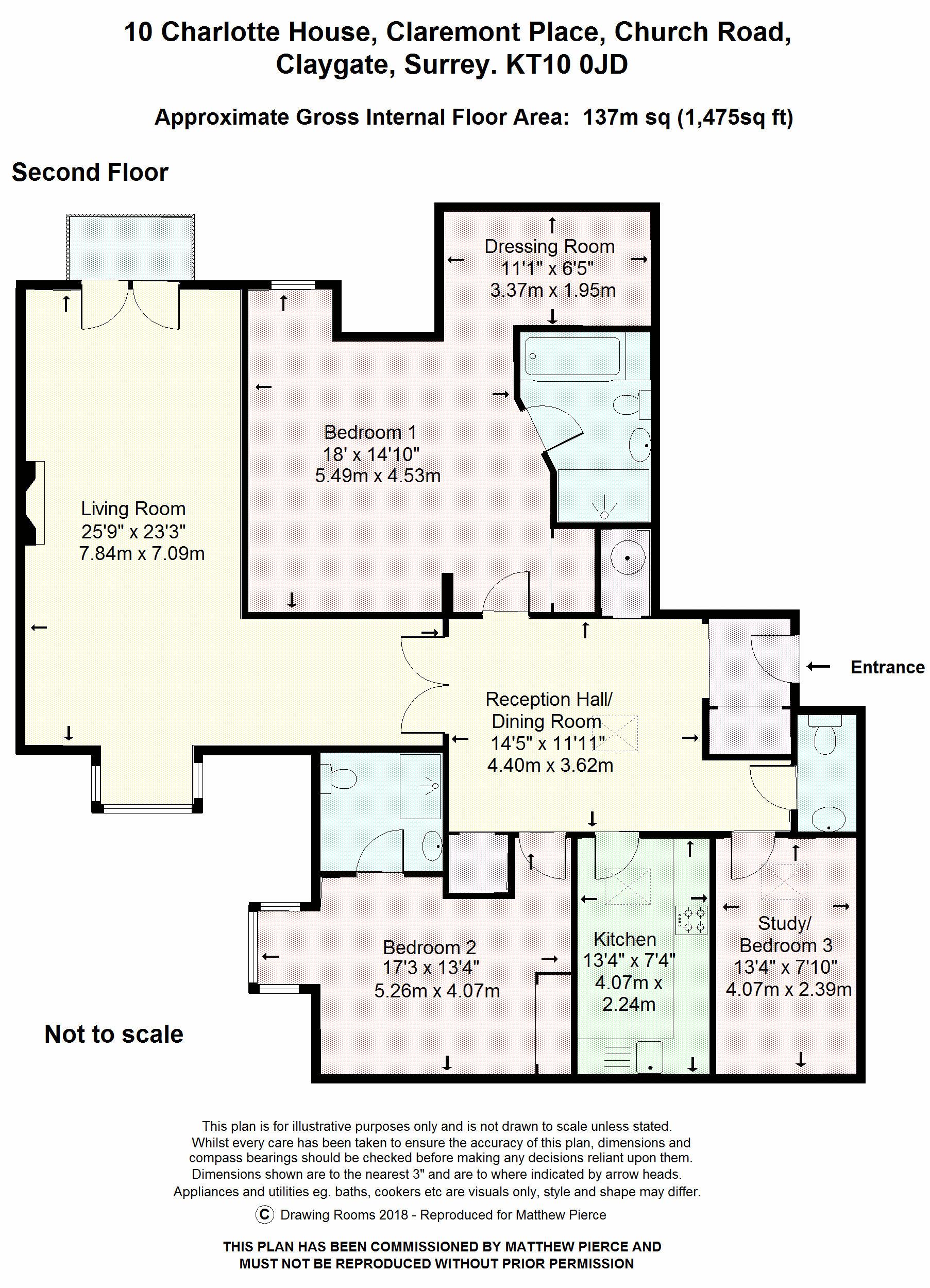 3 bed flat for sale in Church Road, Claygate, Esher KT10 Zoopla