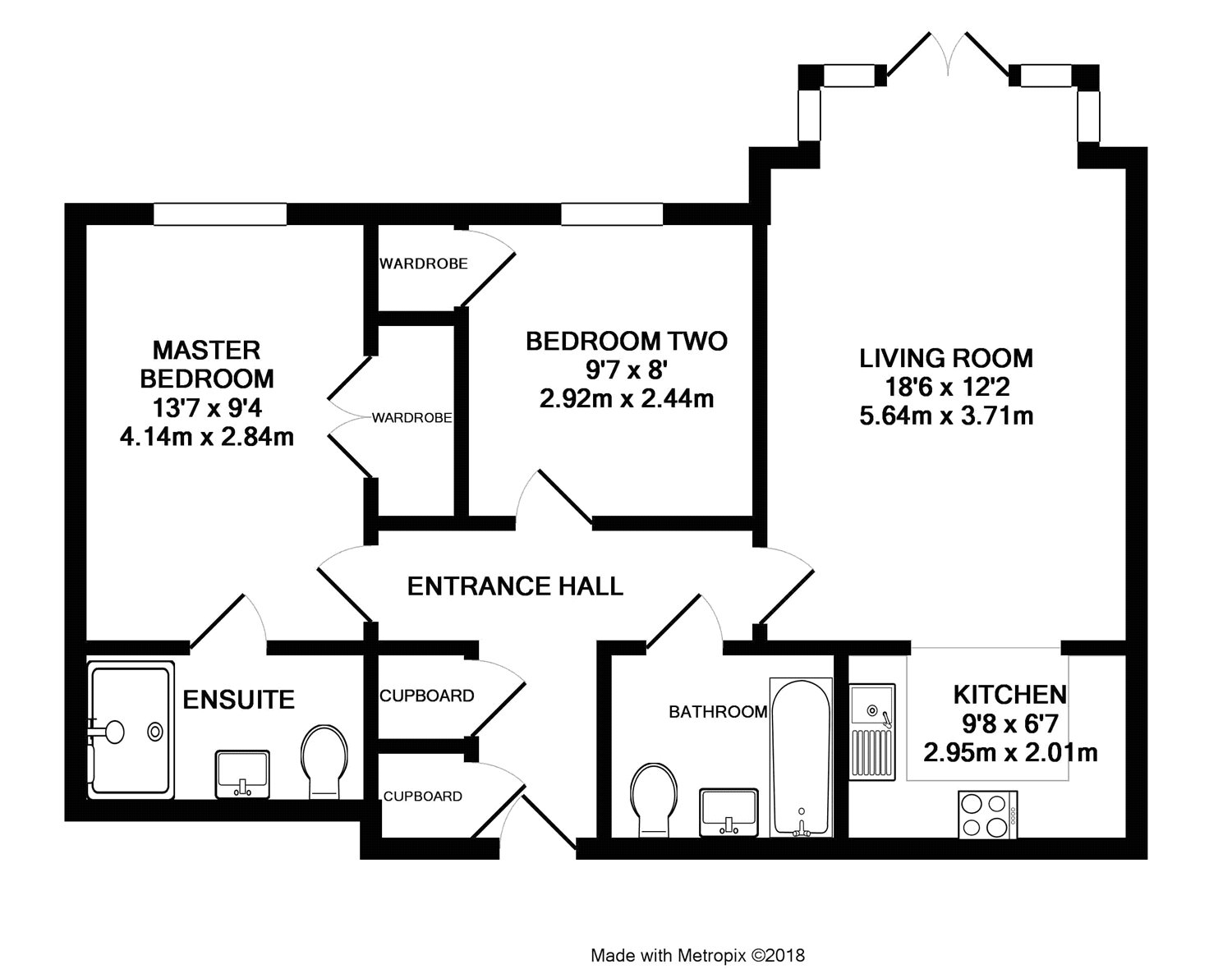 2 Bedrooms Flat for sale in Torleven Heights, Forest Road, Binfield, Bracknell RG42
