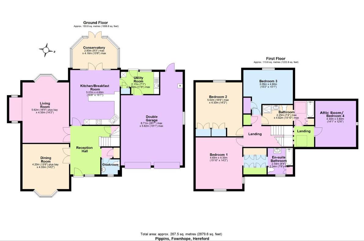 Pippins, Capler Lane, Hereford floorplan