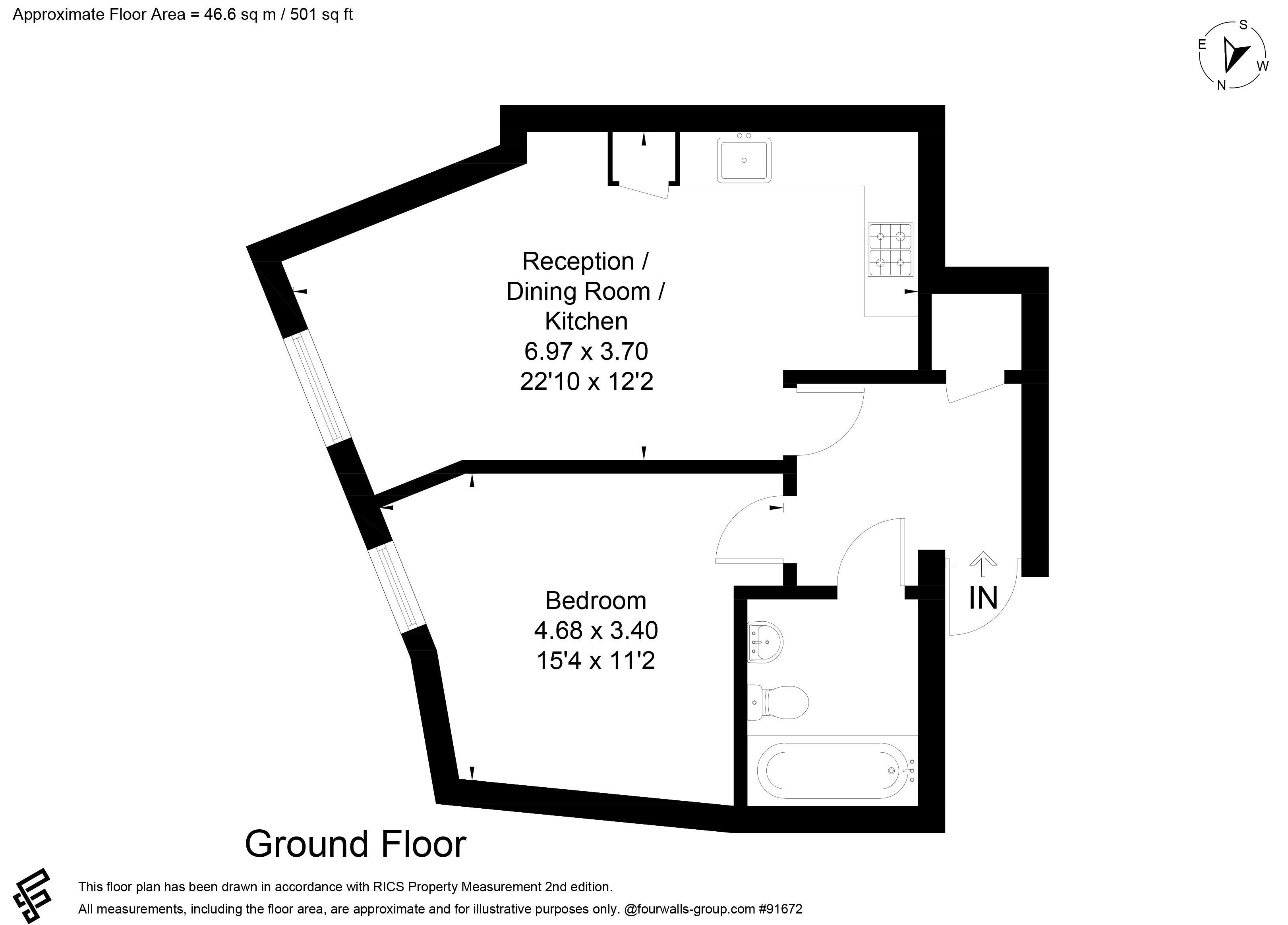 Carnegie House, 219, Shepherds Bush Road, Hammersmith, London floorplan