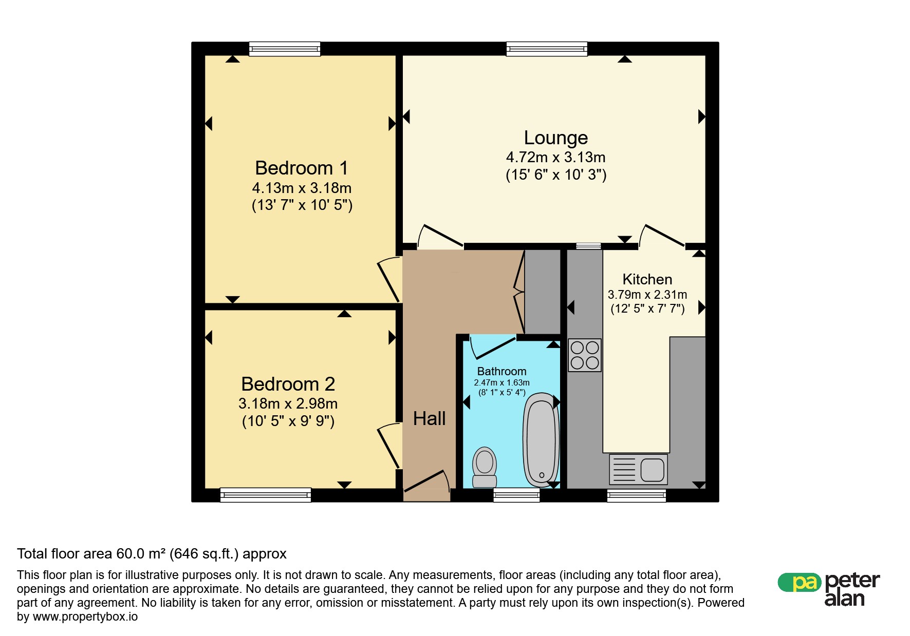 13, Caradoc Walk, Pontypool floorplan