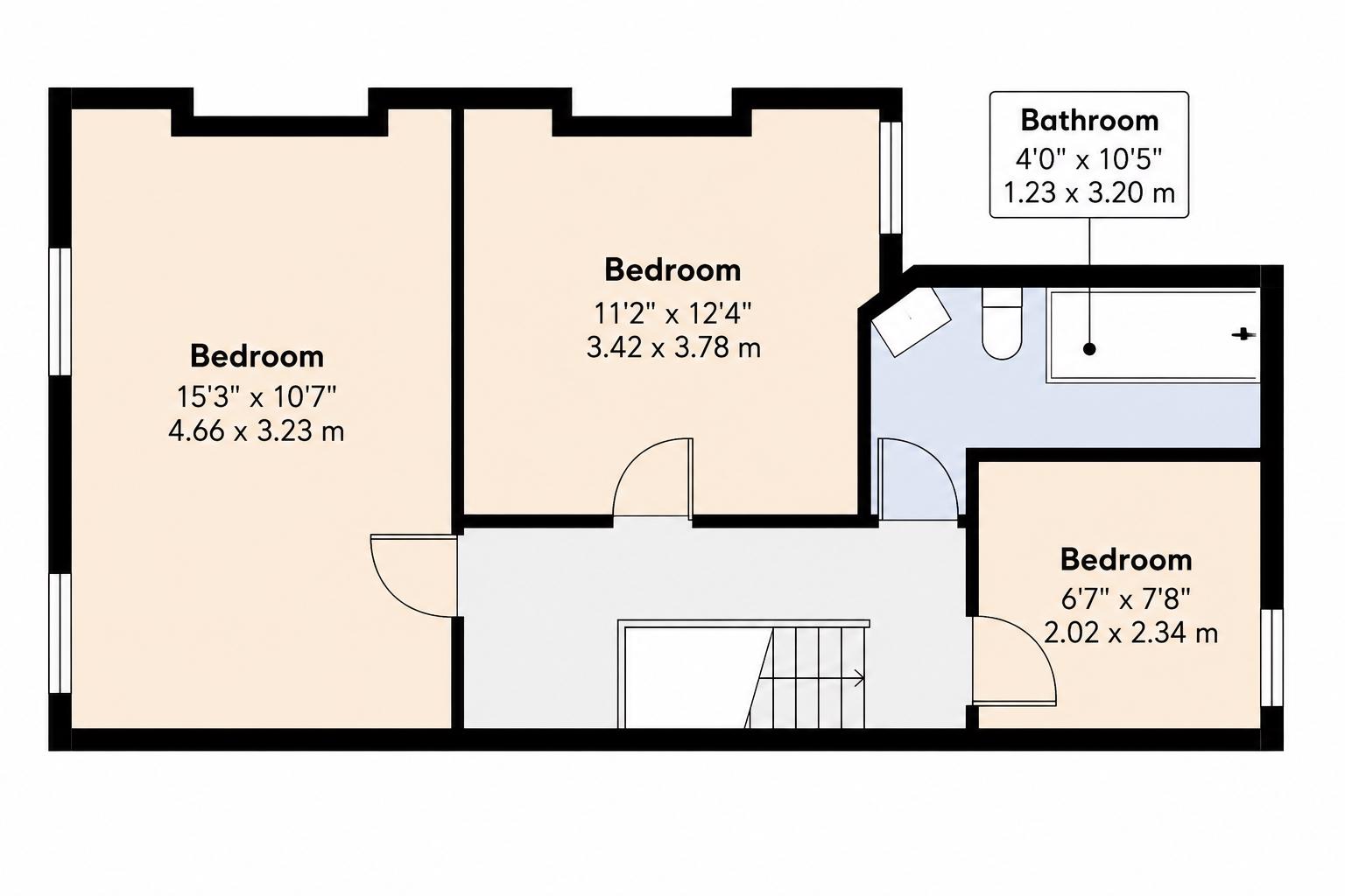 224, Palatine Road, Blackpool floorplan