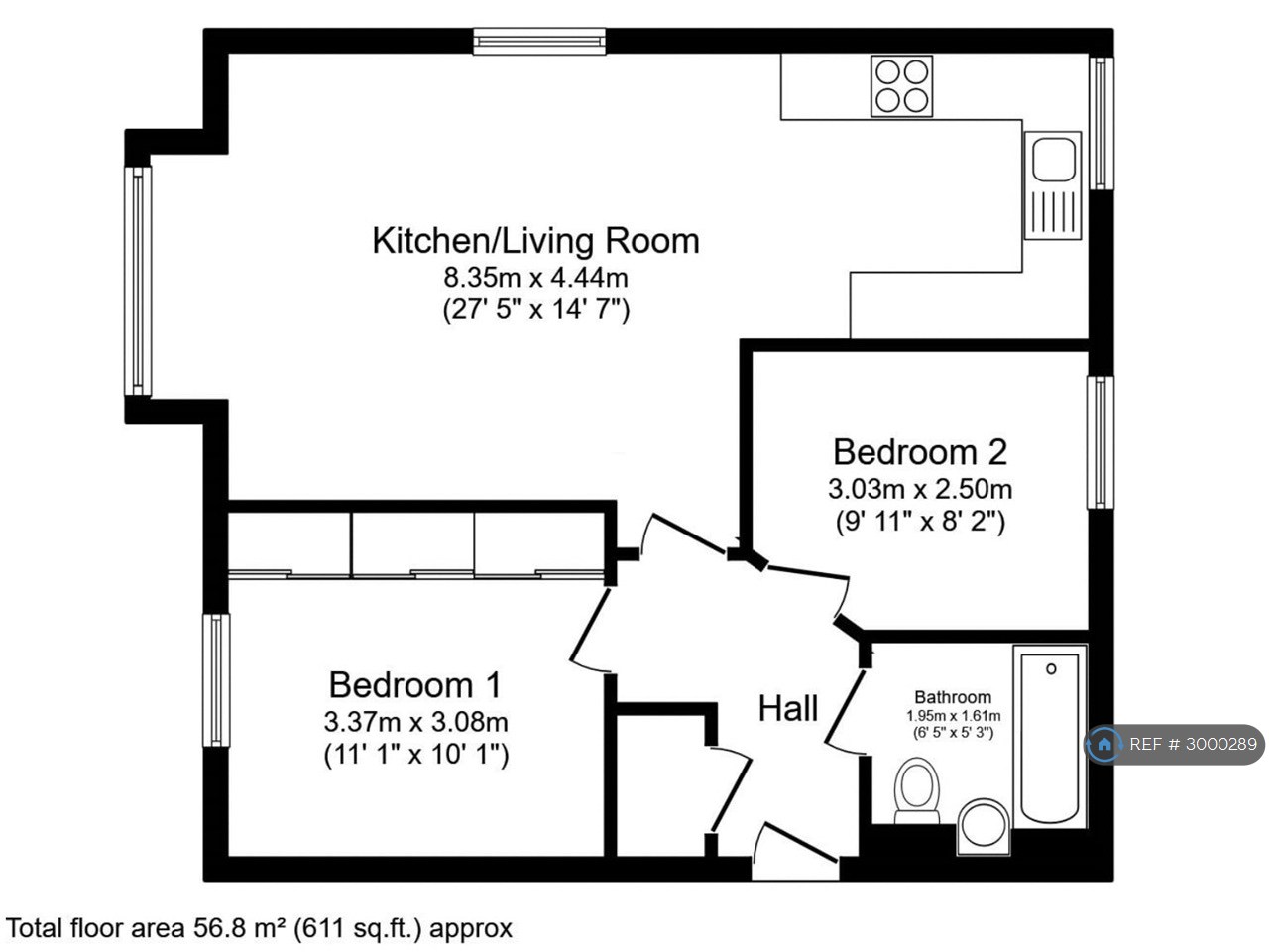 218, Moor Lane, Salford, M7 floorplan