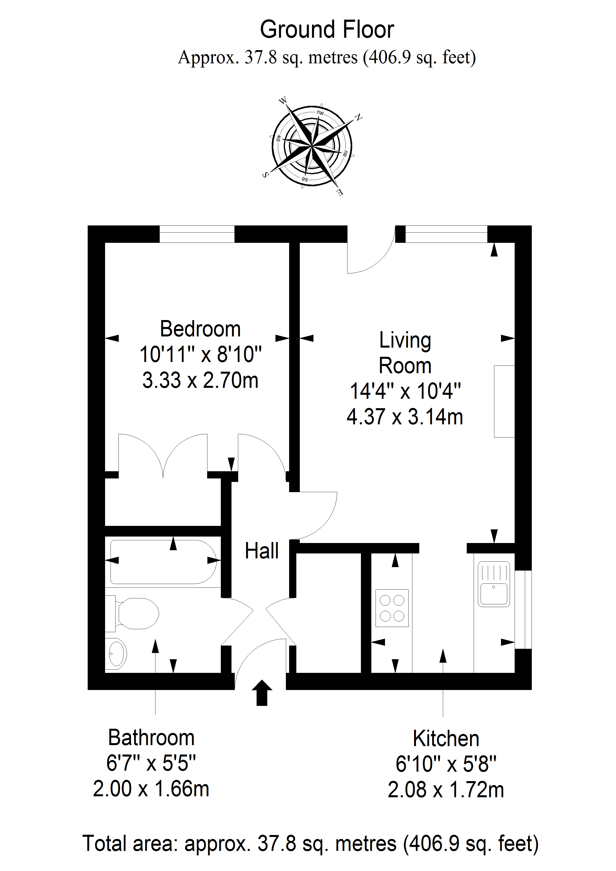 Flat 14 Homeglen House, 39 Maryville Avenue, Giffnock G46, 1 bedroom