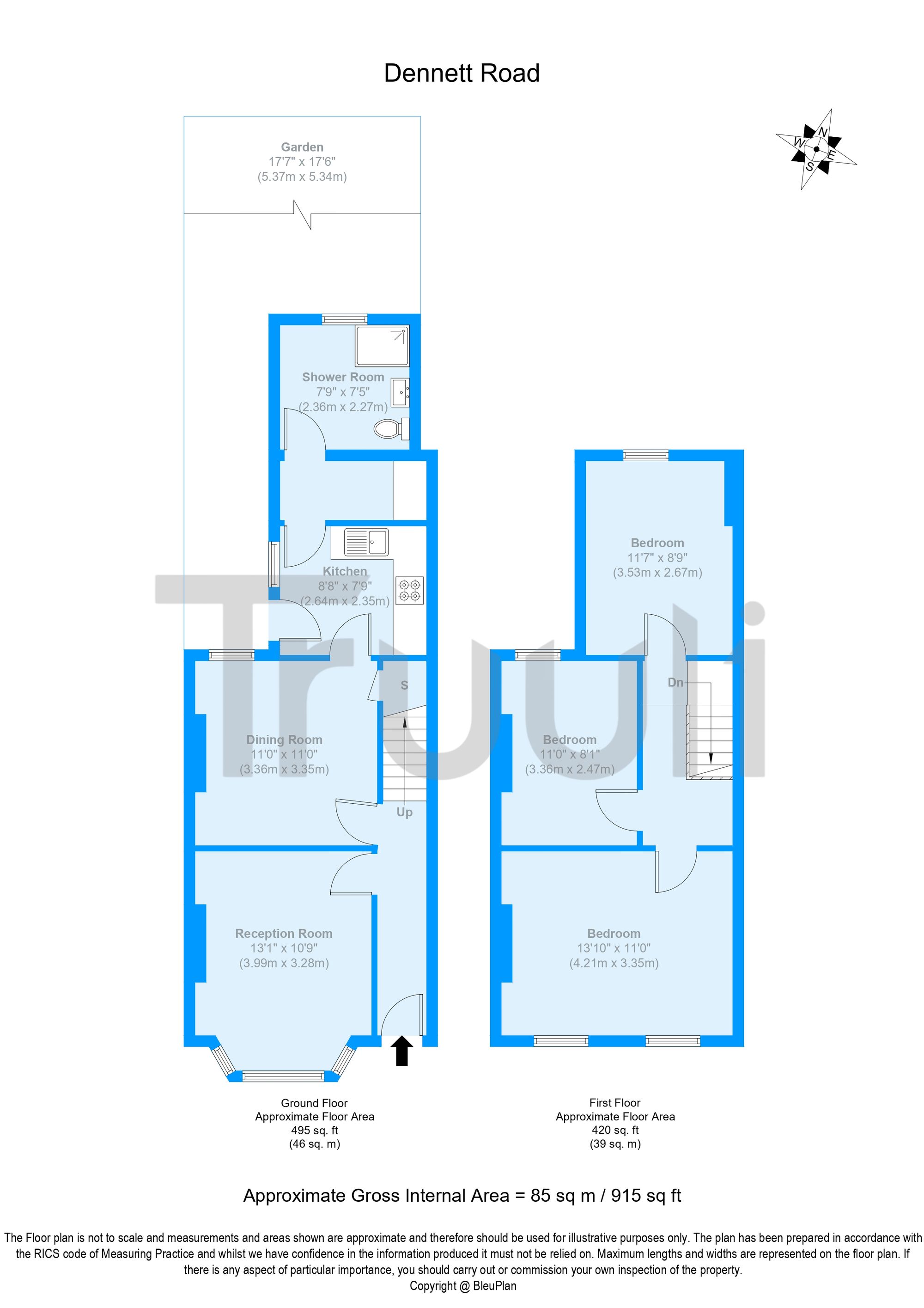 136 Dennett Road, Croydon floorplan