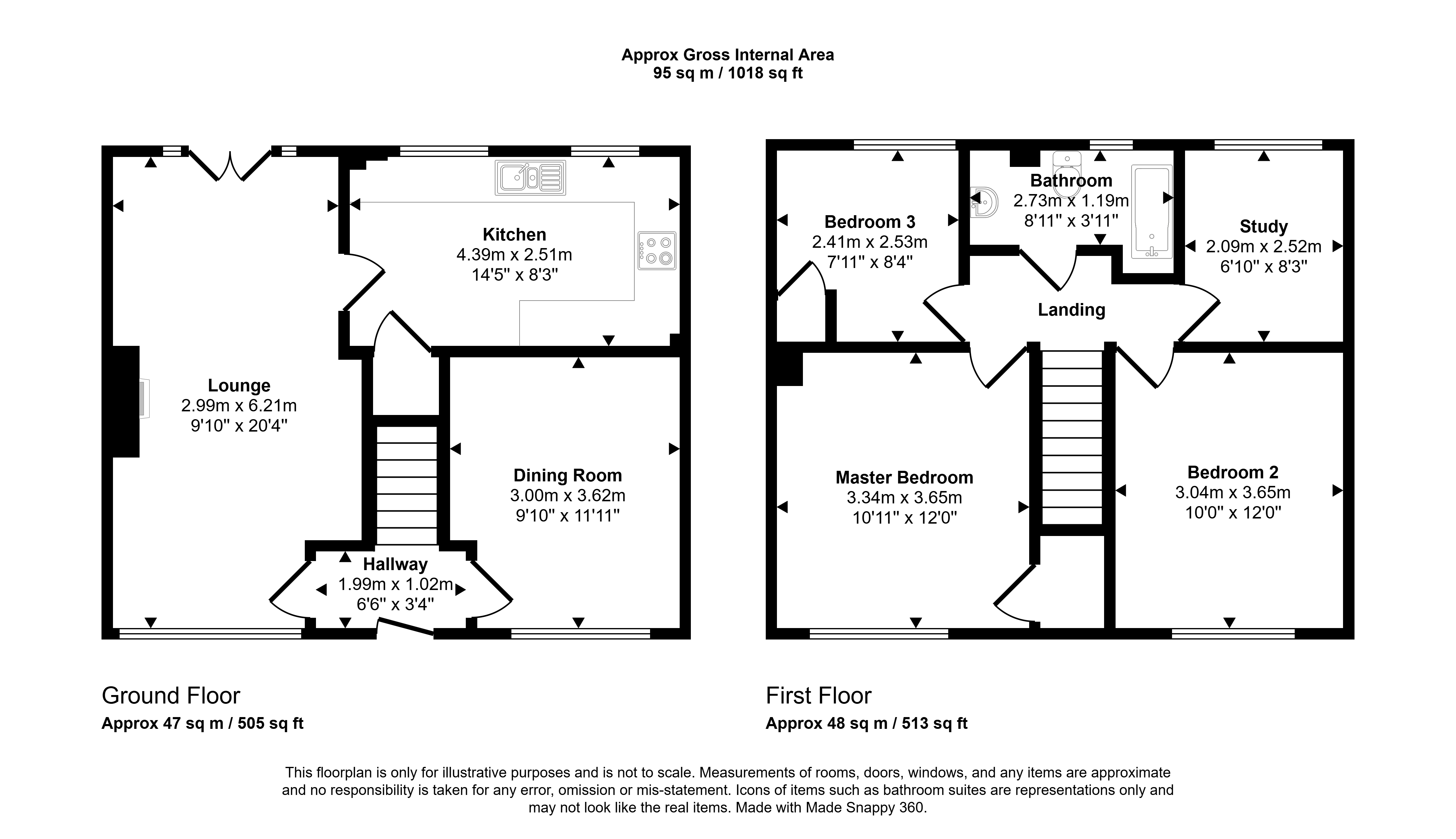 19, Morton Square, Peterlee floorplan