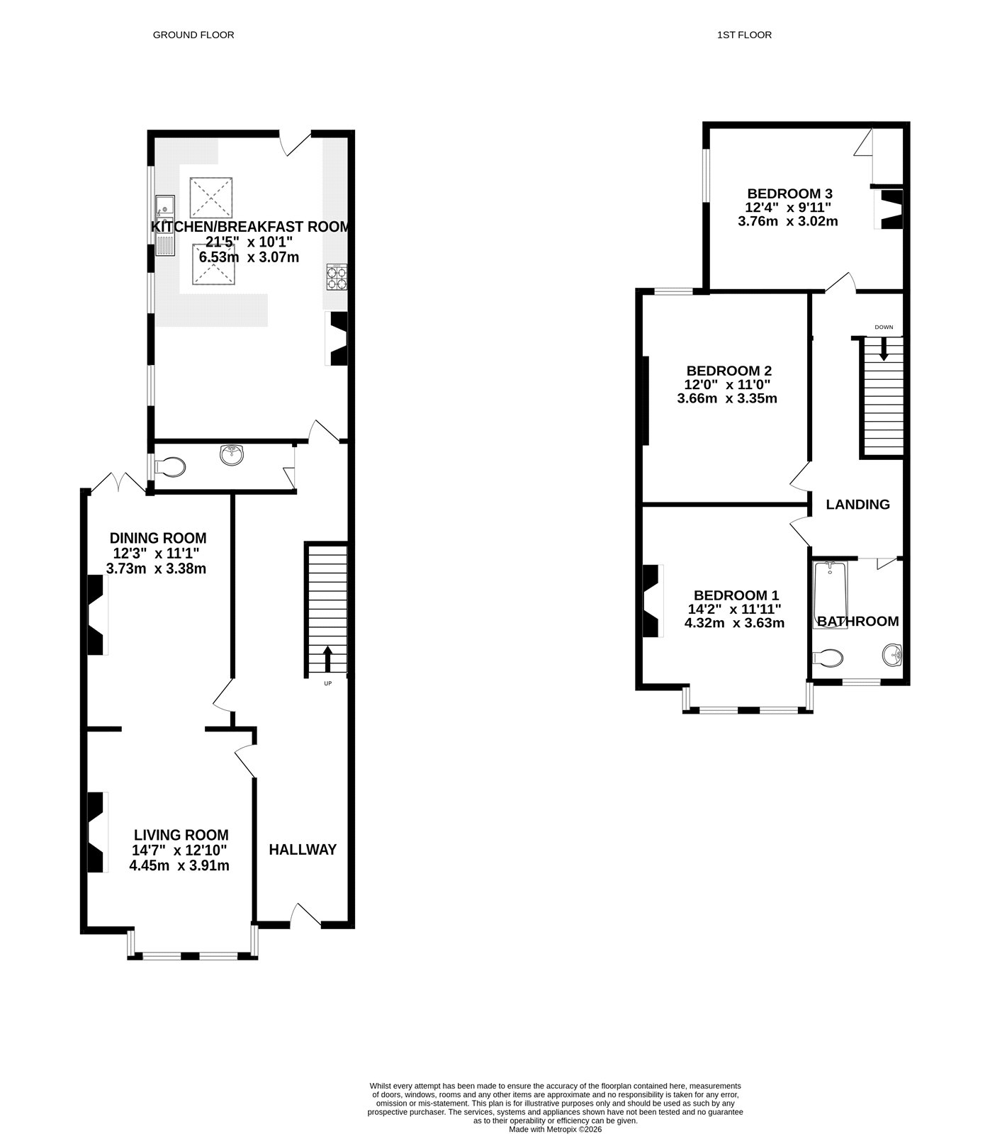 12, Oakley Road, Surrey floorplan