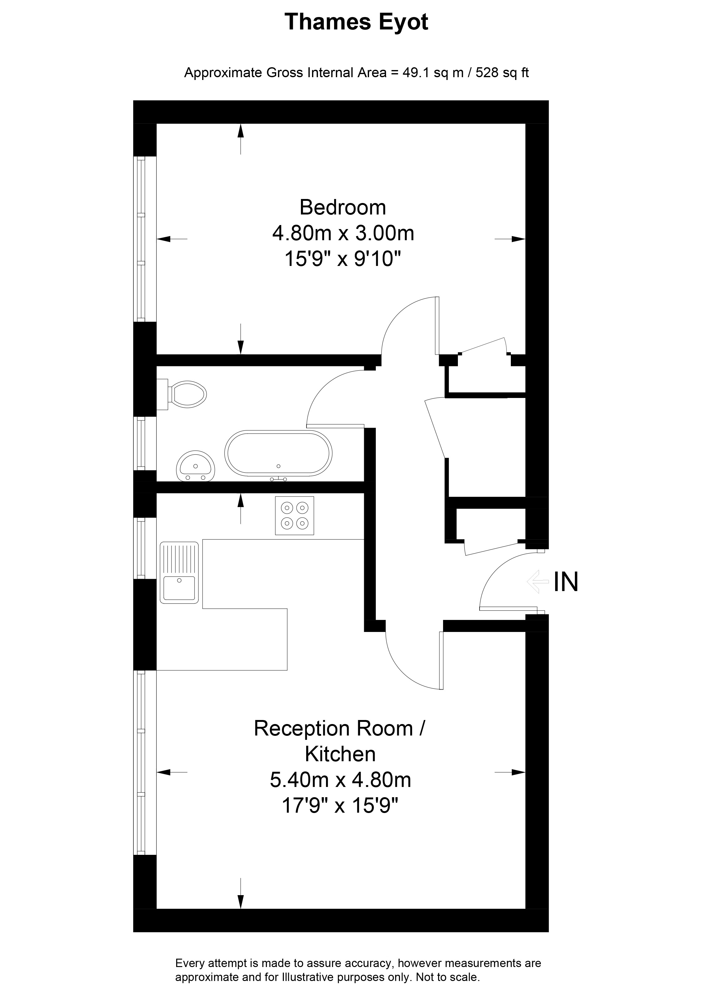 40, Thames Eyot, Twickenham floorplan