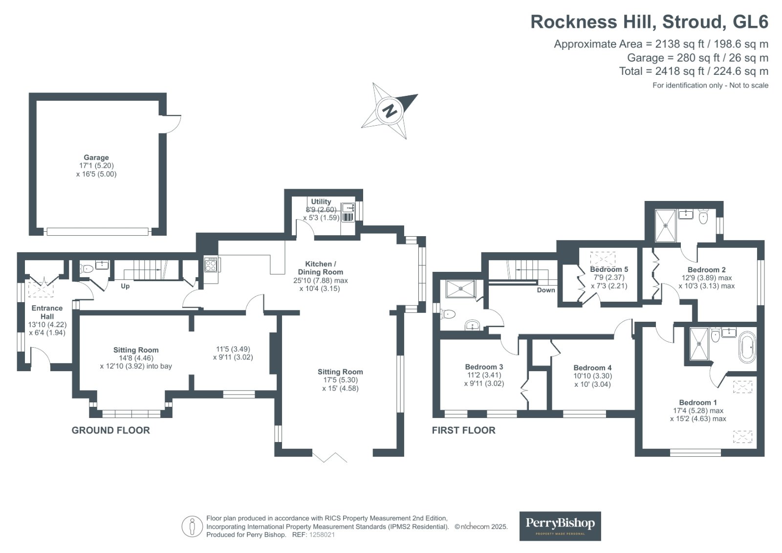 Brightside,, Rockness Hill, Stroud floorplan