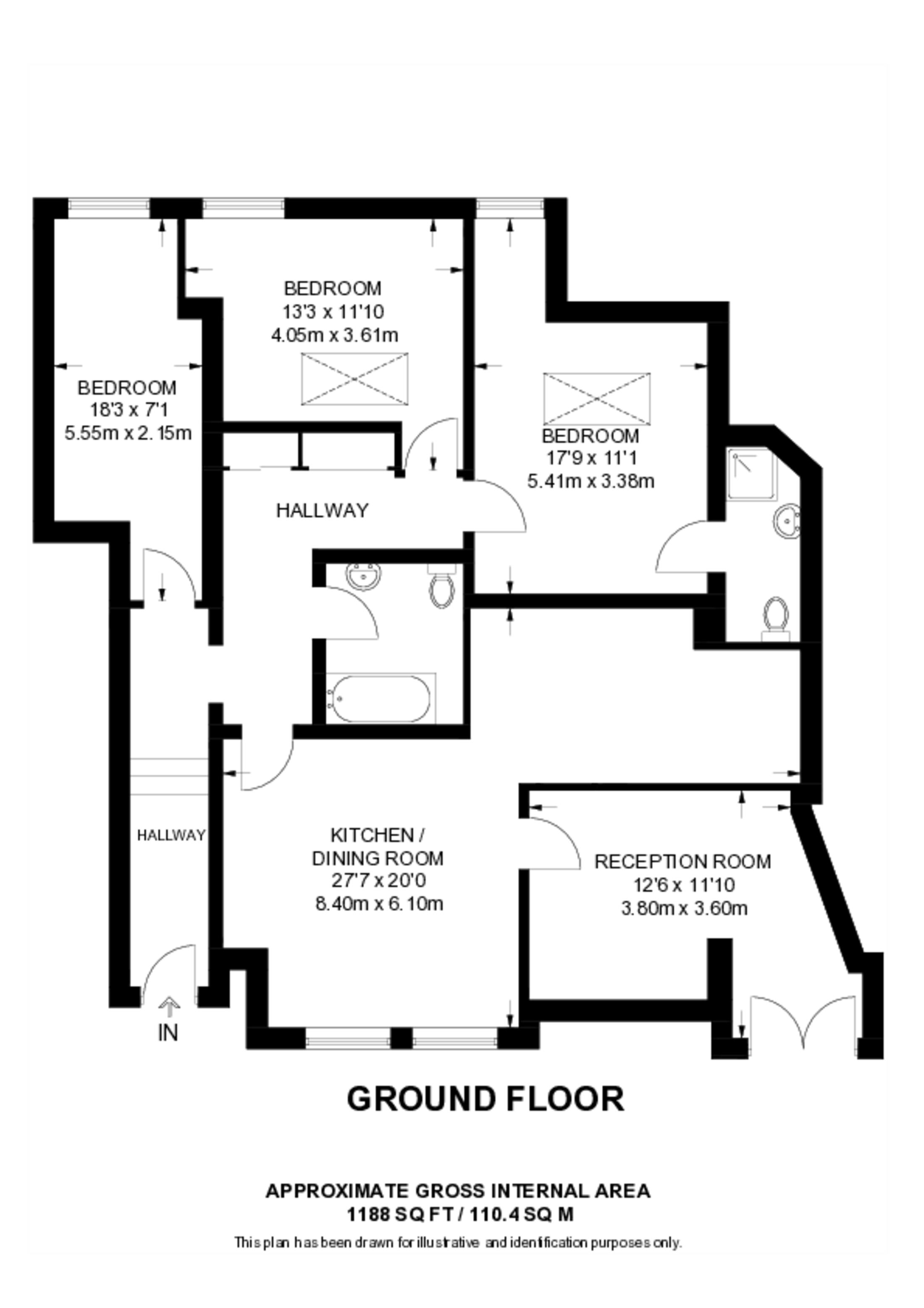 Bridgeman Road, Islington floorplan