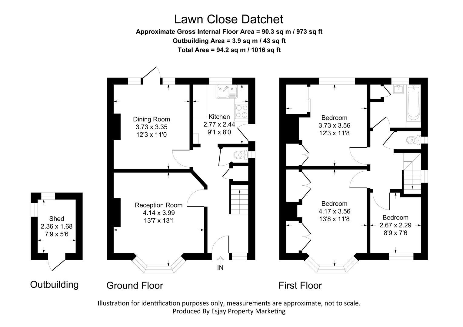 54, Lawn Close, Slough floorplan