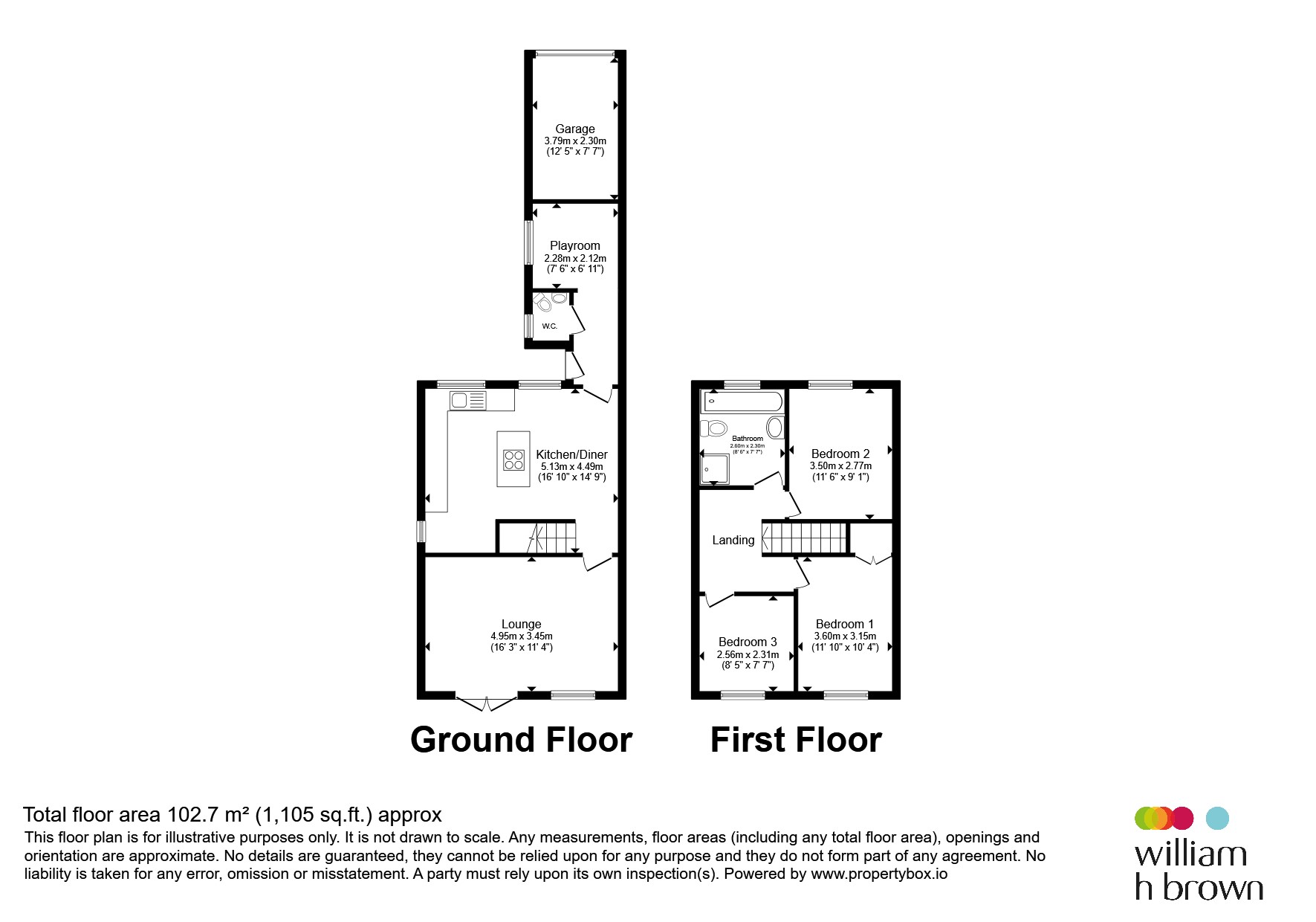 34, Tunfield Road, Hoddesdon floorplan