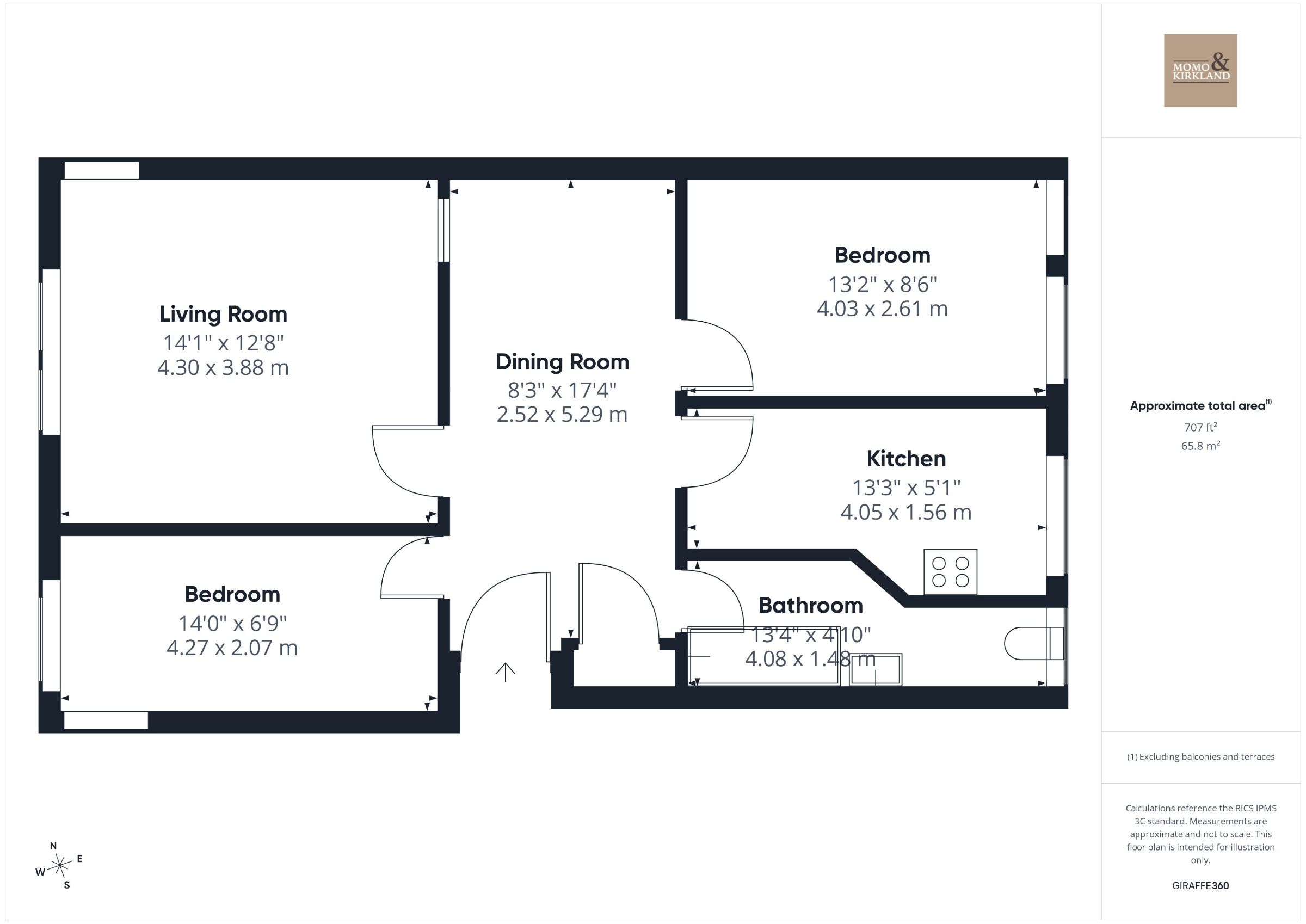 Flat 1 35 Portland Place, Hamilton floorplan