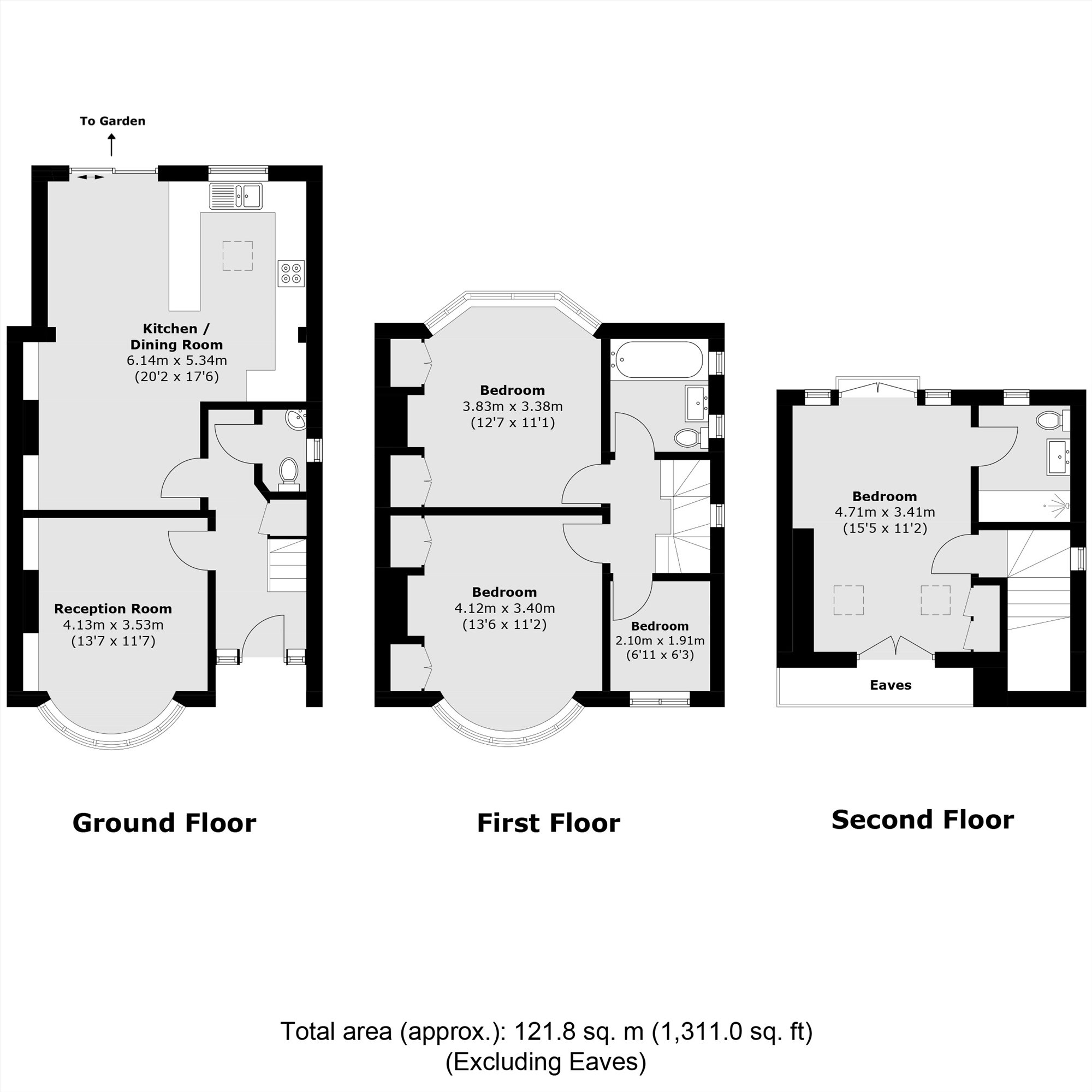 137, Grand Avenue, Surbiton floorplan