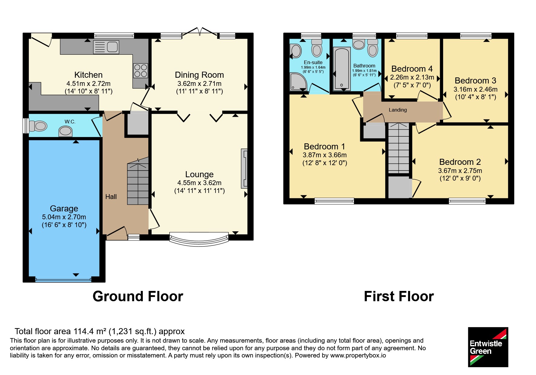 4, Briery Hey, Preston floorplan