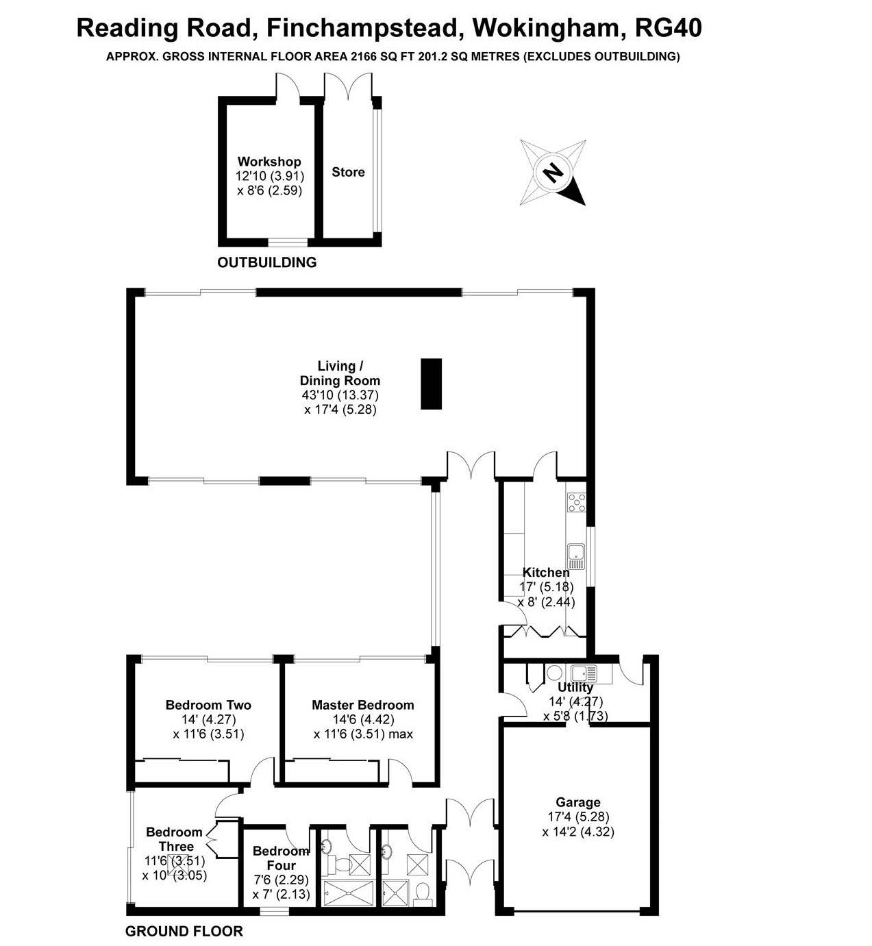 4 Bedrooms Detached house for sale in Reading Road, Finchampstead, Berkshire RG40