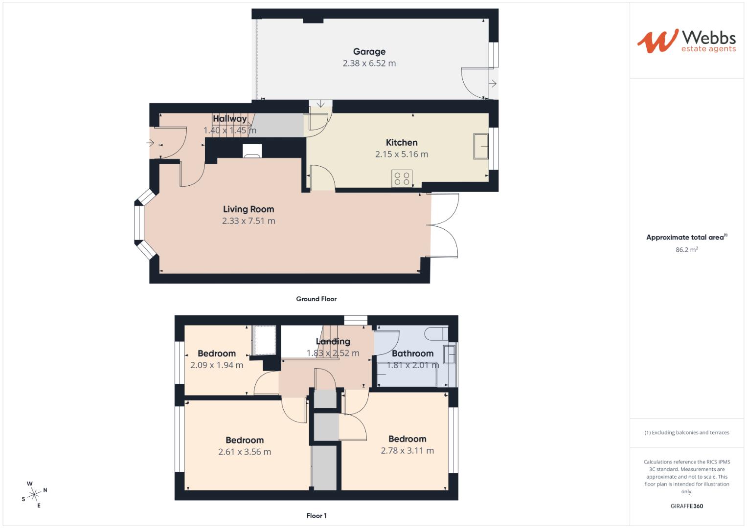 10, Mitcham Close, Cannock floorplan