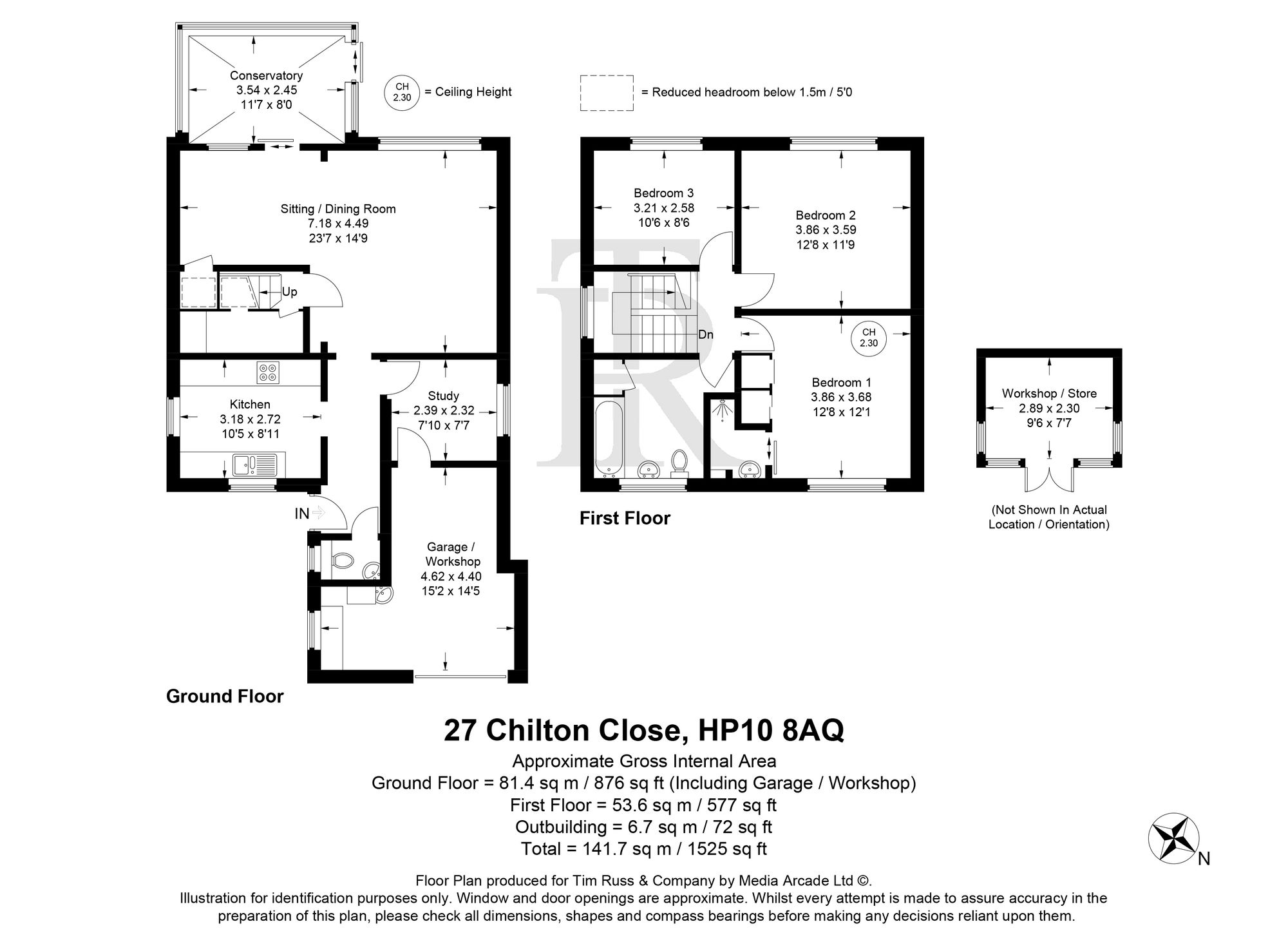 27 Chilton Close, High Wycombe floorplan