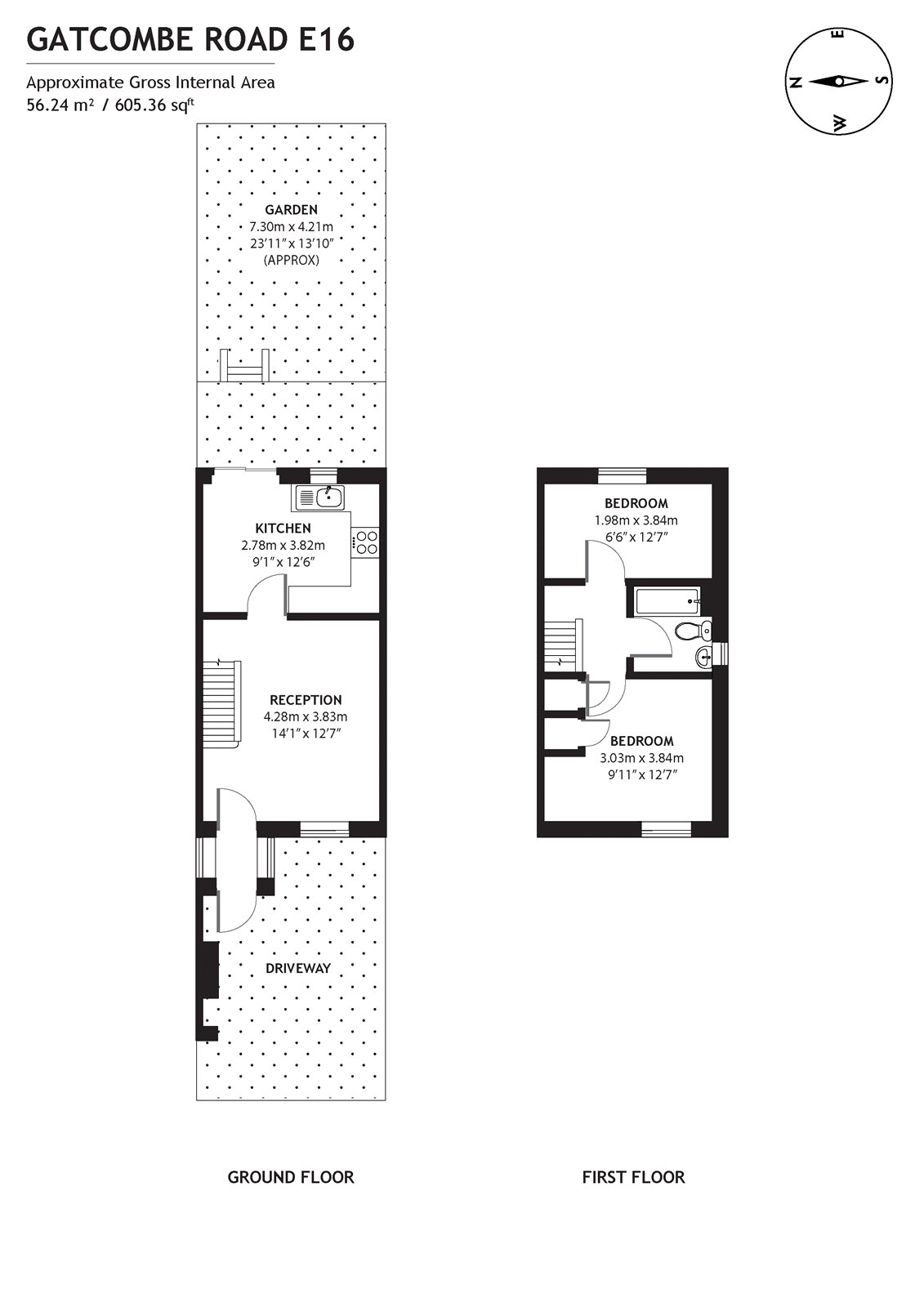 6, Gatcombe Road, London floorplan