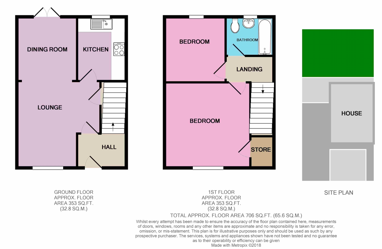 26, Brayfields, Spalding floorplan