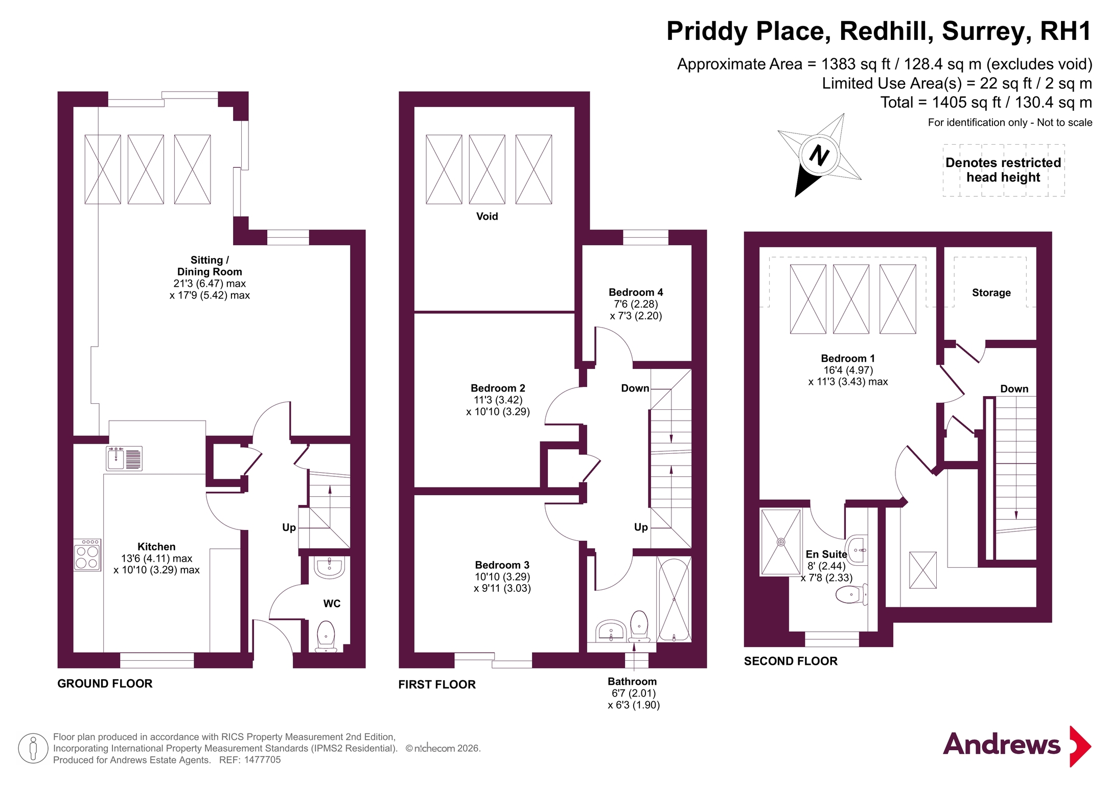 11, Priddy Place, Surrey floorplan