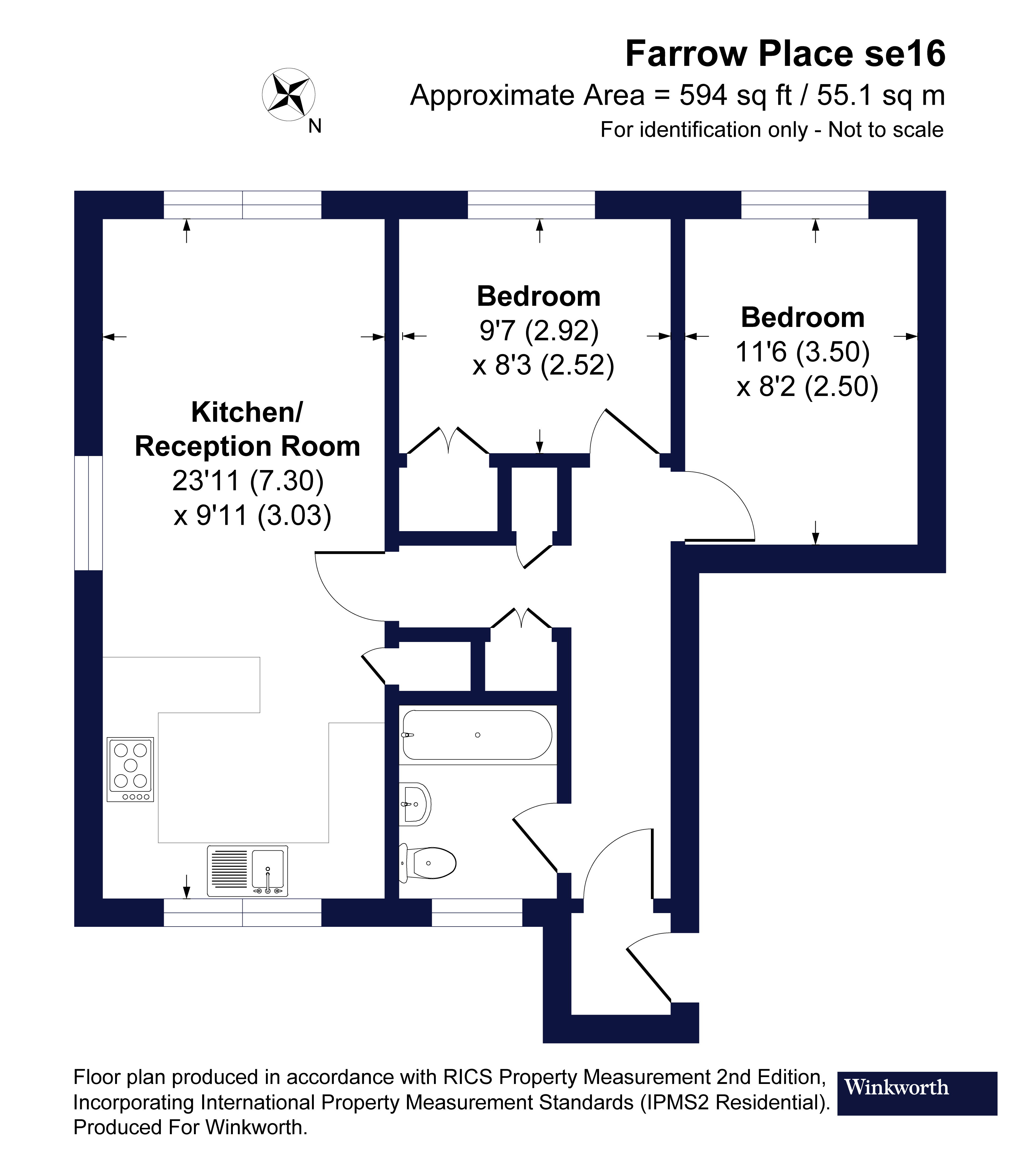 15, Farrow Place, London floorplan