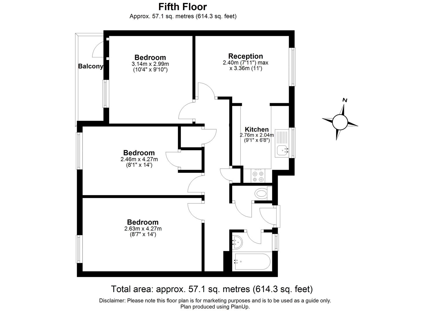 51, Watford Close, London floorplan