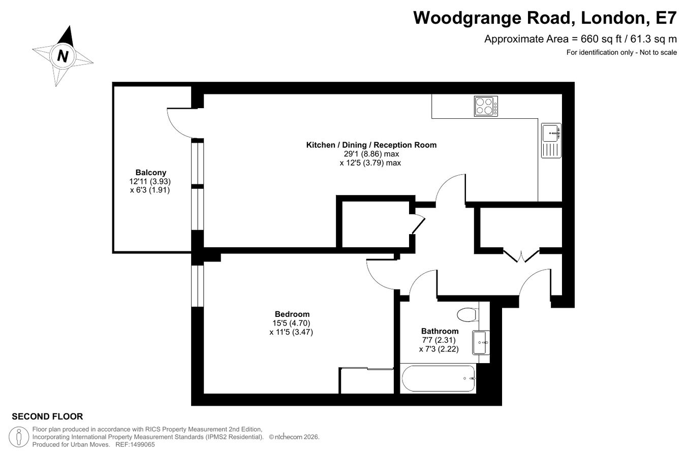 13, Epping House, Forest Gate floorplan