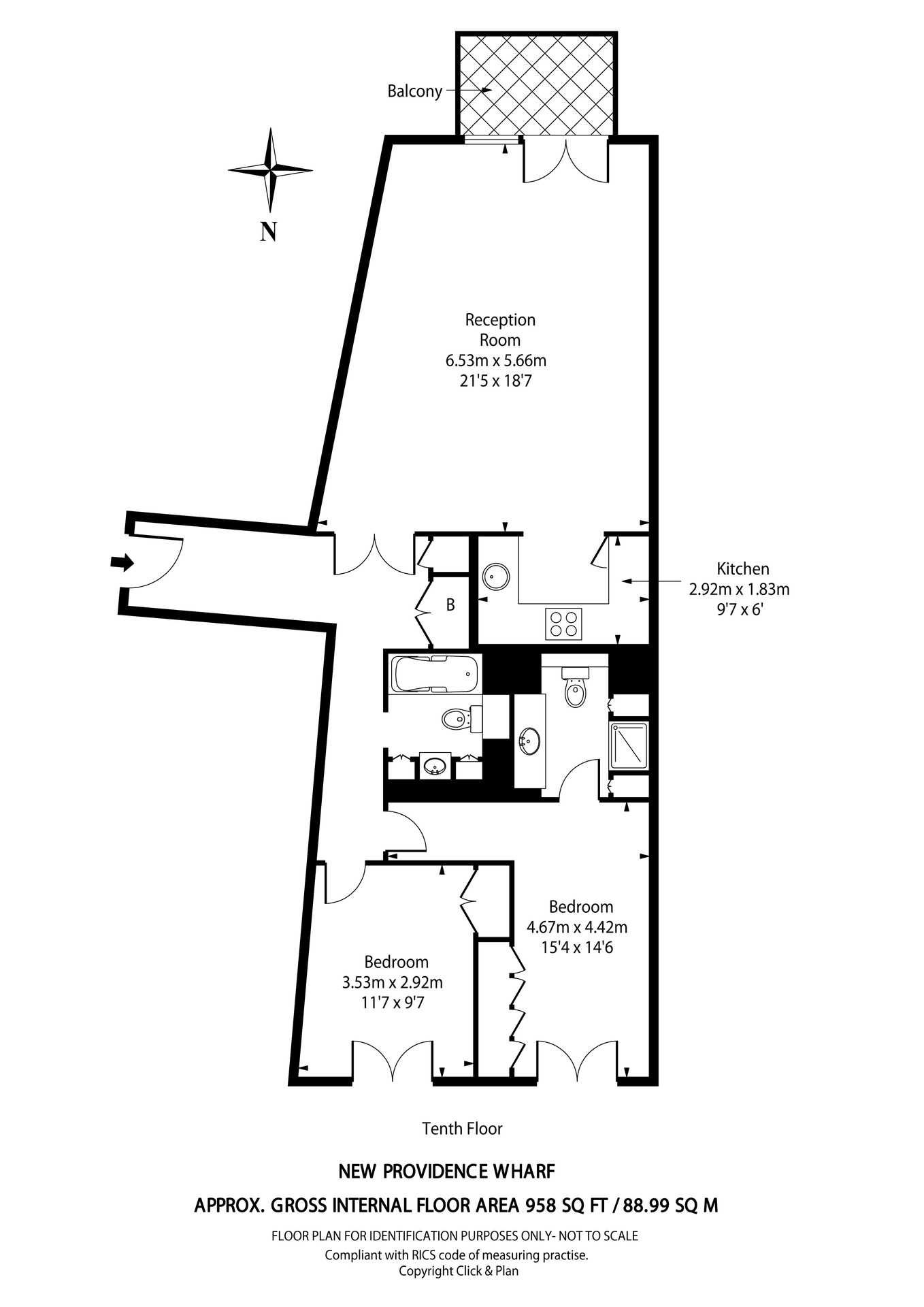 Fairmont Avenue, London, E14 floorplan
