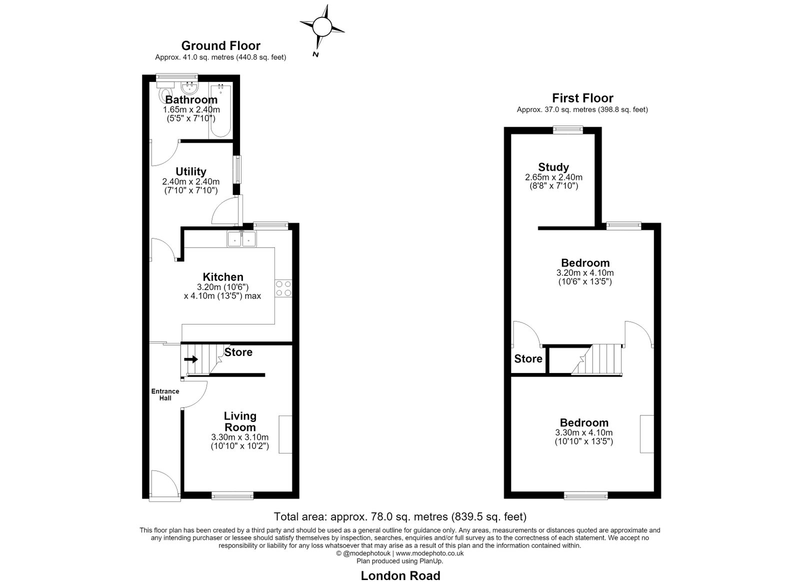489, London Road, Grays floorplan