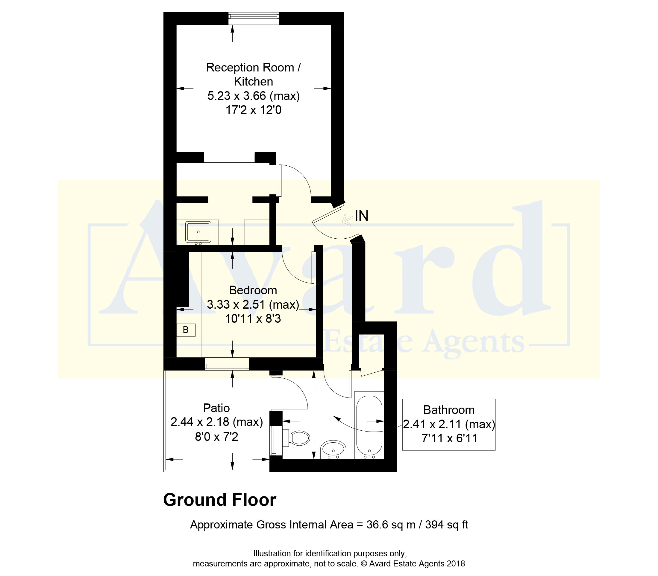 1 Bedrooms Flat for sale in Roundhill Crescent, Brighton BN2