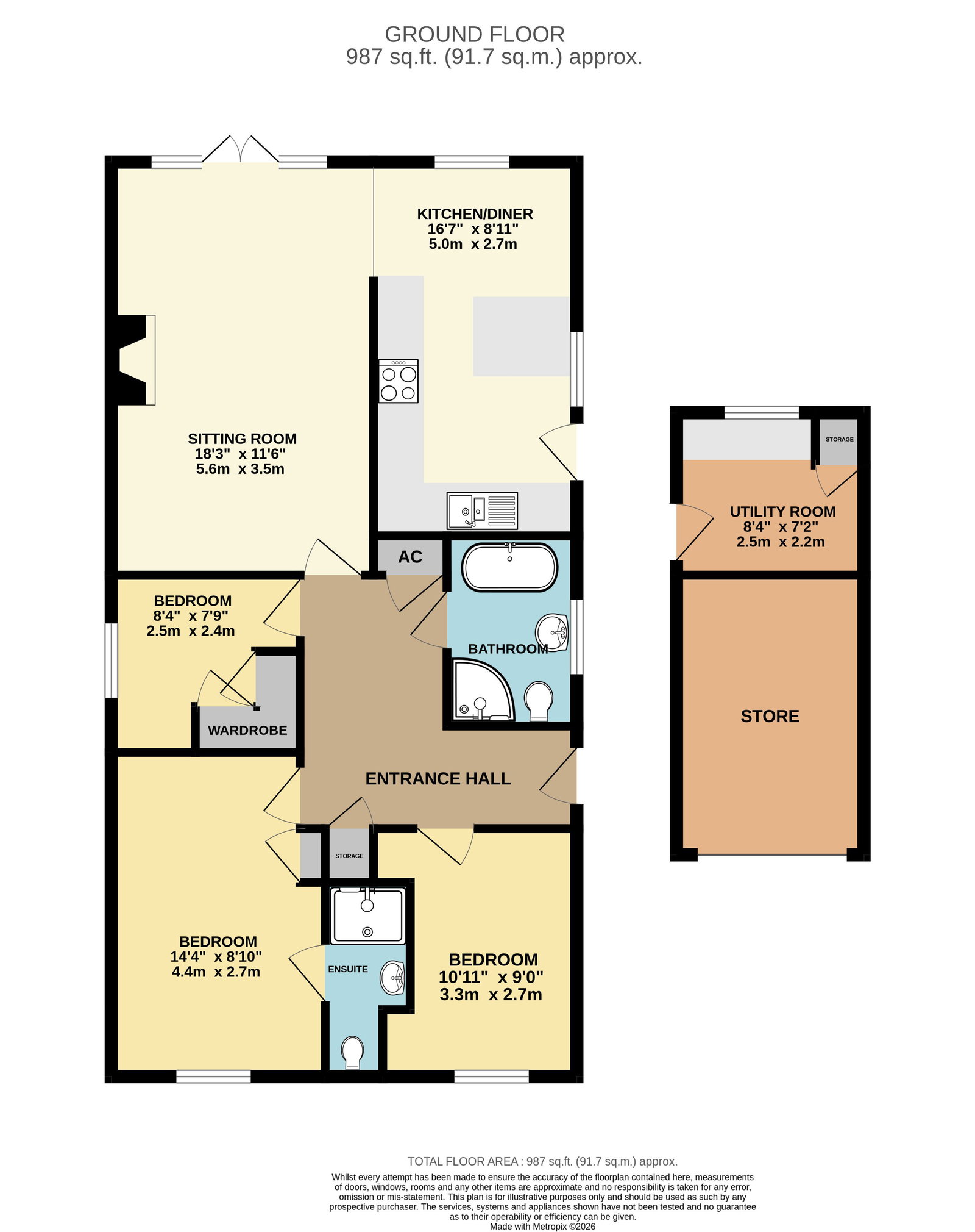 48, Meadow Road, Malvern floorplan
