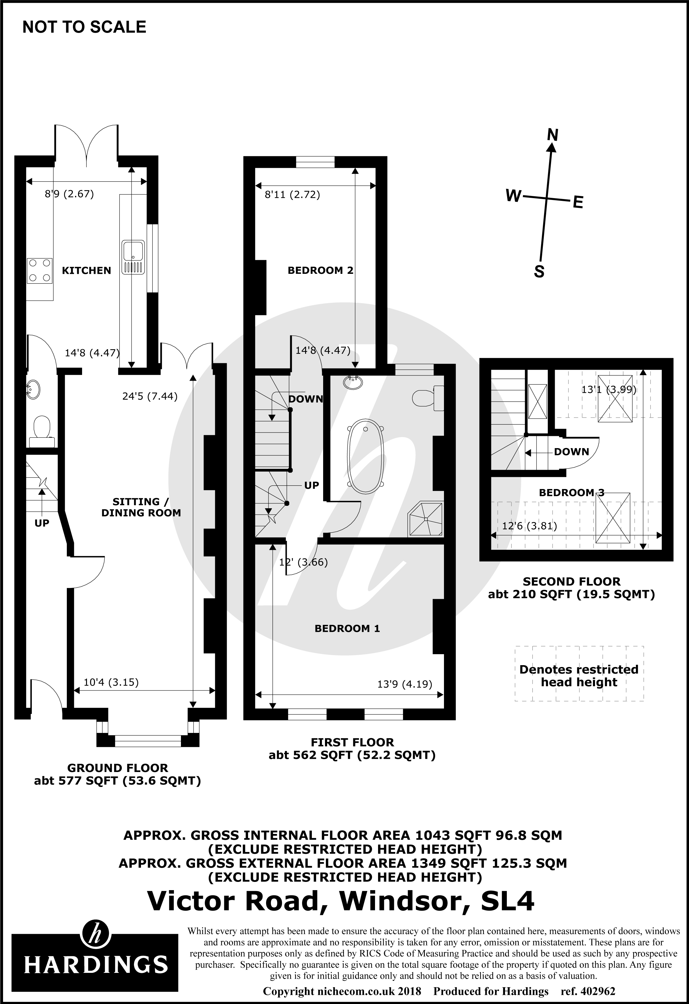 3 Bedrooms Terraced house for sale in Victor Road, Windsor, Berkshire SL4