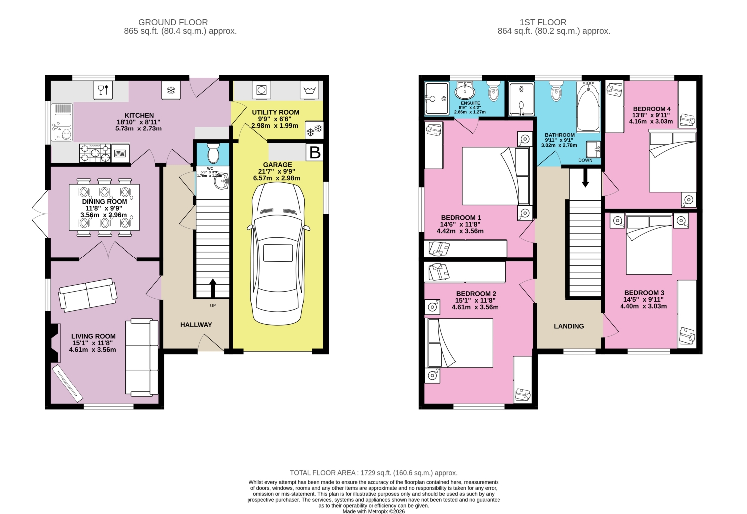 2, Hall Park Rise Kippax, Leeds floorplan