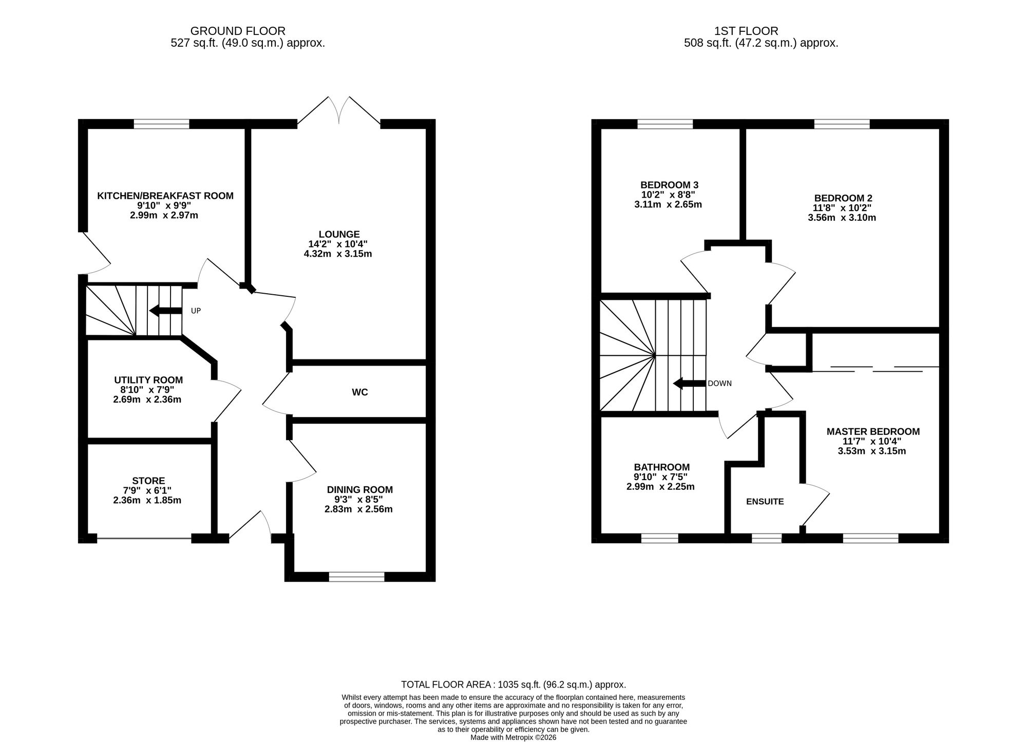 9 Thomas Palin Close, Crewe floorplan