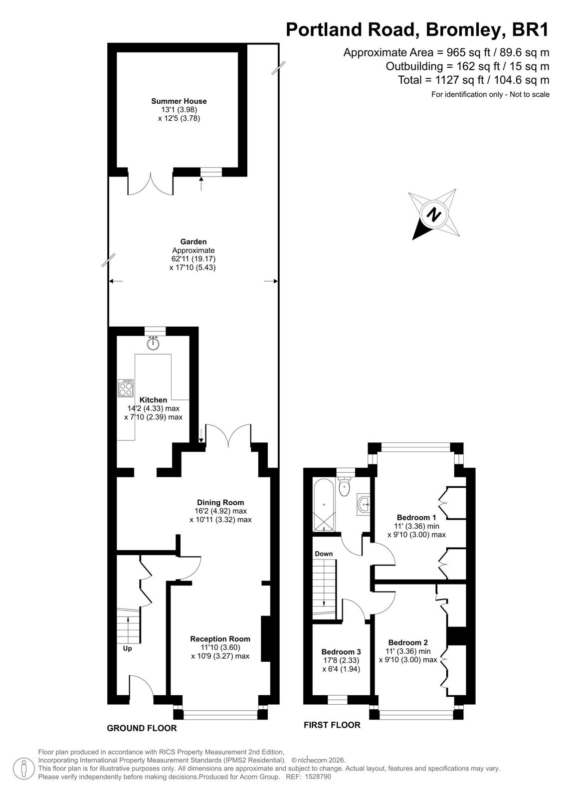 85, Portland Road, Bromley floorplan