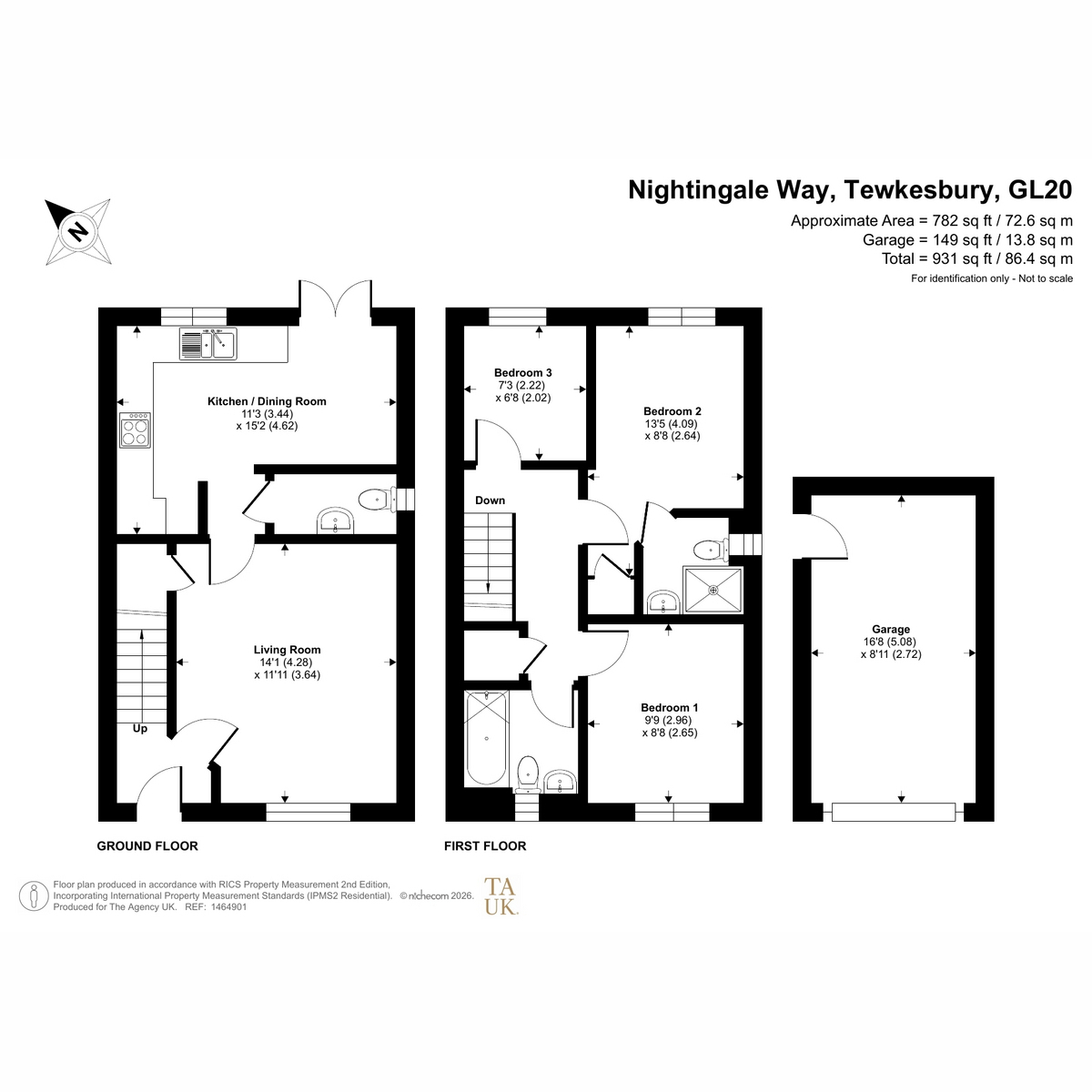 5, Nightingale Way, Tewkesbury floorplan